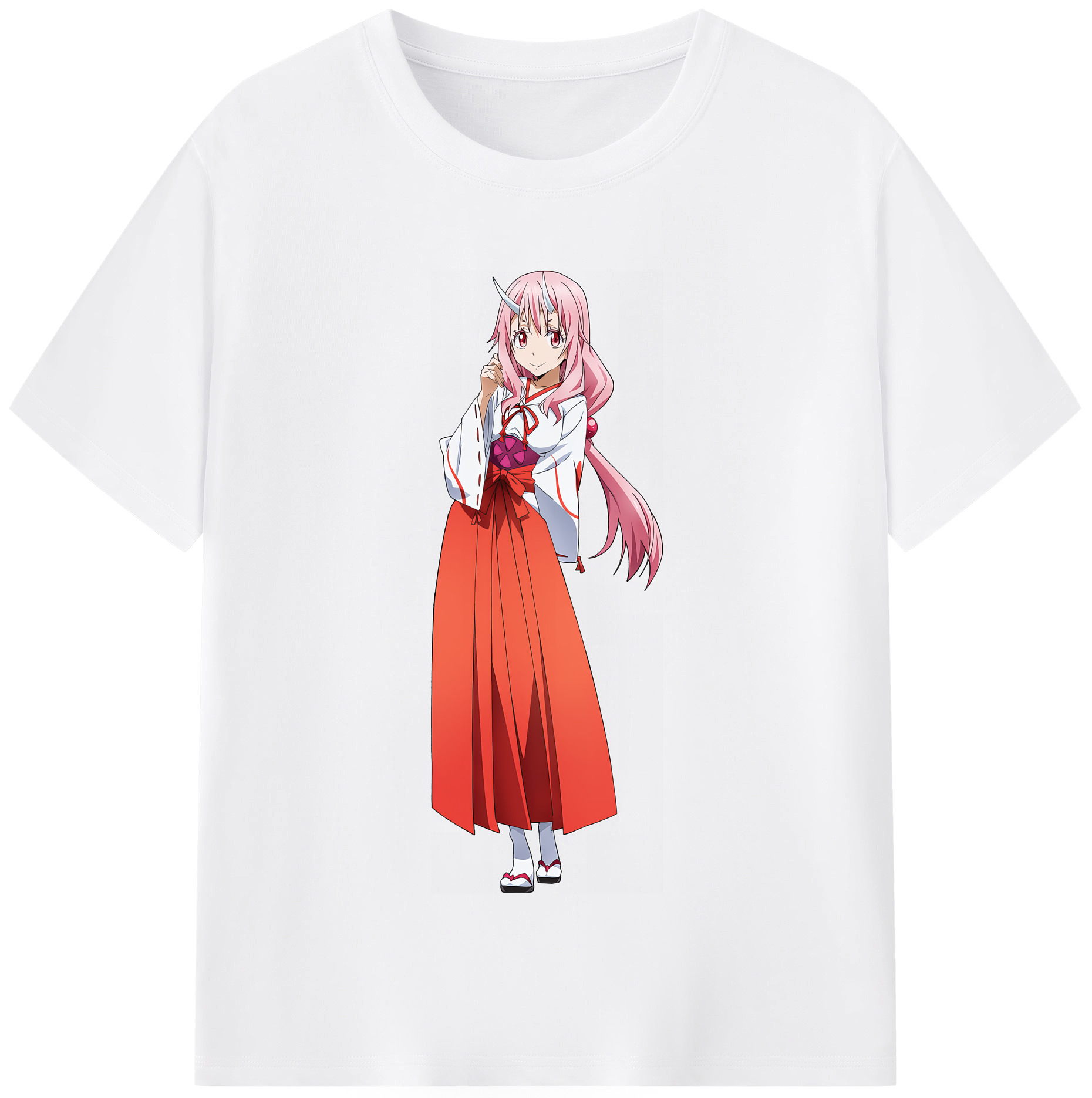 （画像用） 転スラ Regarding Reincarnated to Slime 綿100％半袖Tシャツ（フロントプリント）