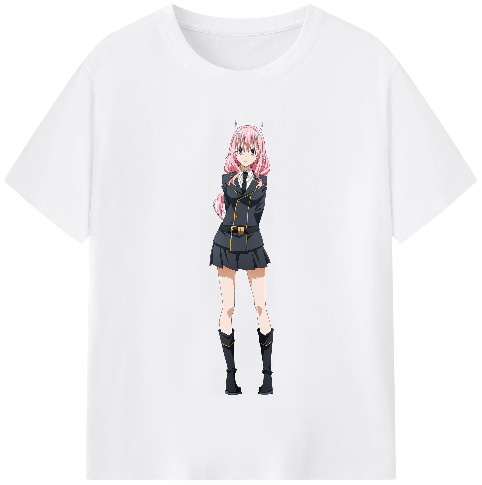 （画像用） 転スラ Regarding Reincarnated to Slime 綿100％半袖Tシャツ（フロントプリント）