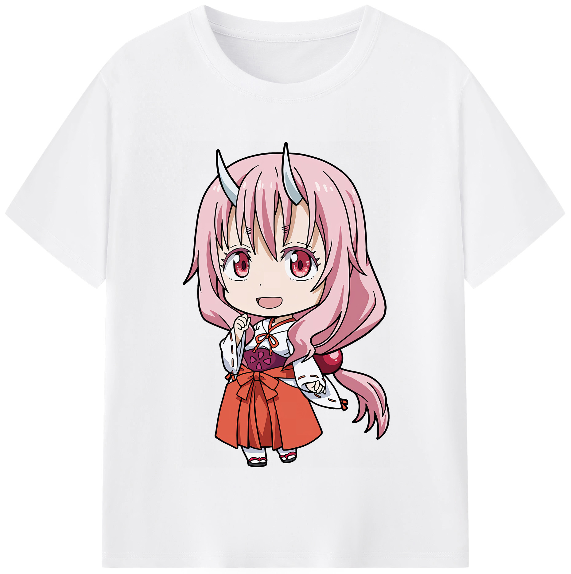 （画像用） 転スラ Regarding Reincarnated to Slime 綿100％半袖Tシャツ（フロントプリント）