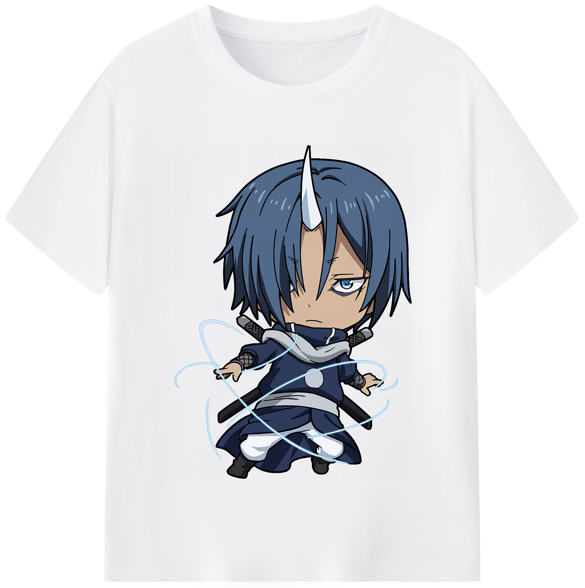 （画像用） 転スラ Regarding Reincarnated to Slime 綿100％半袖Tシャツ（フロントプリント）