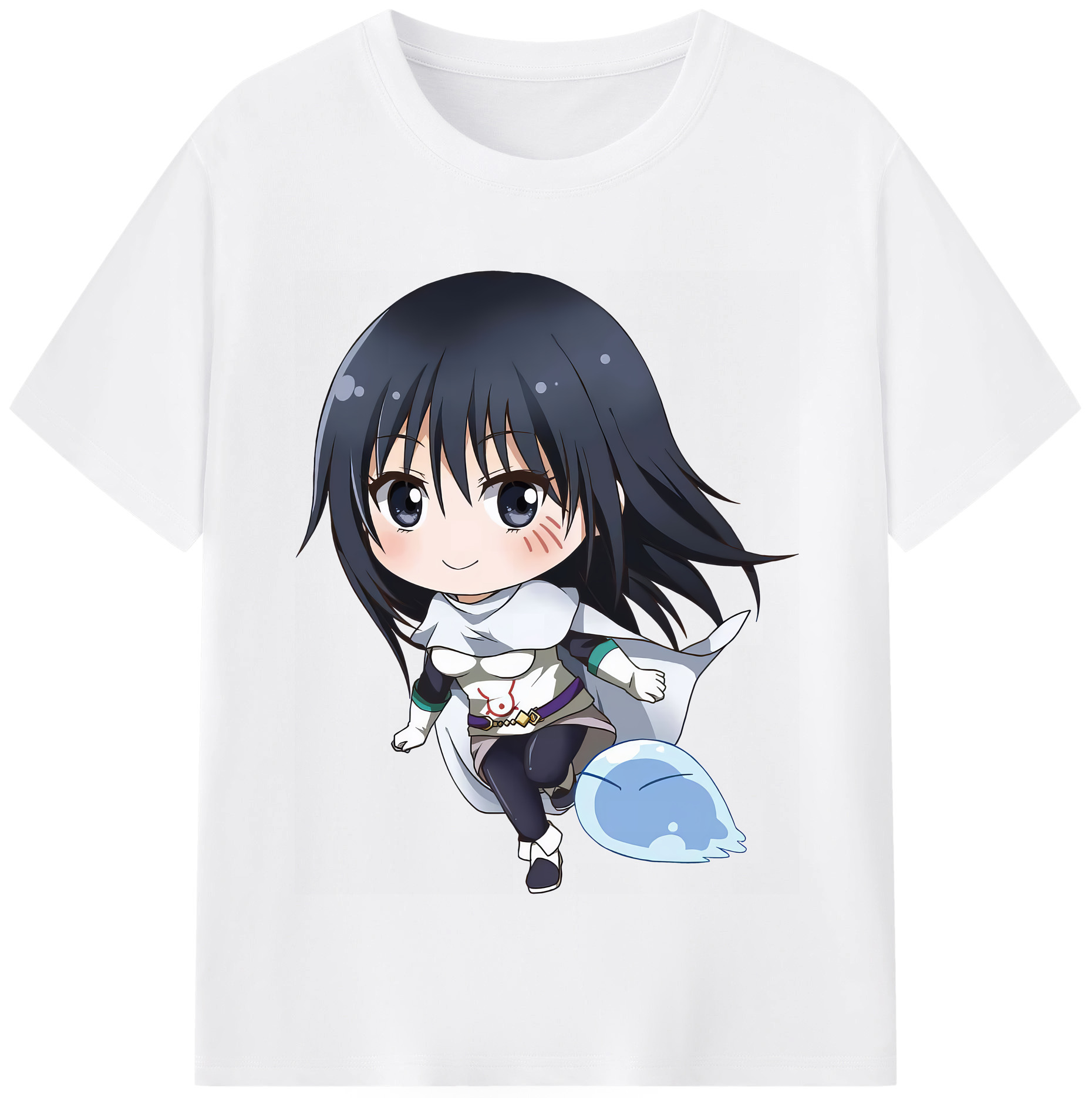 （画像用） 転スラ Regarding Reincarnated to Slime 綿100％半袖Tシャツ（フロントプリント）