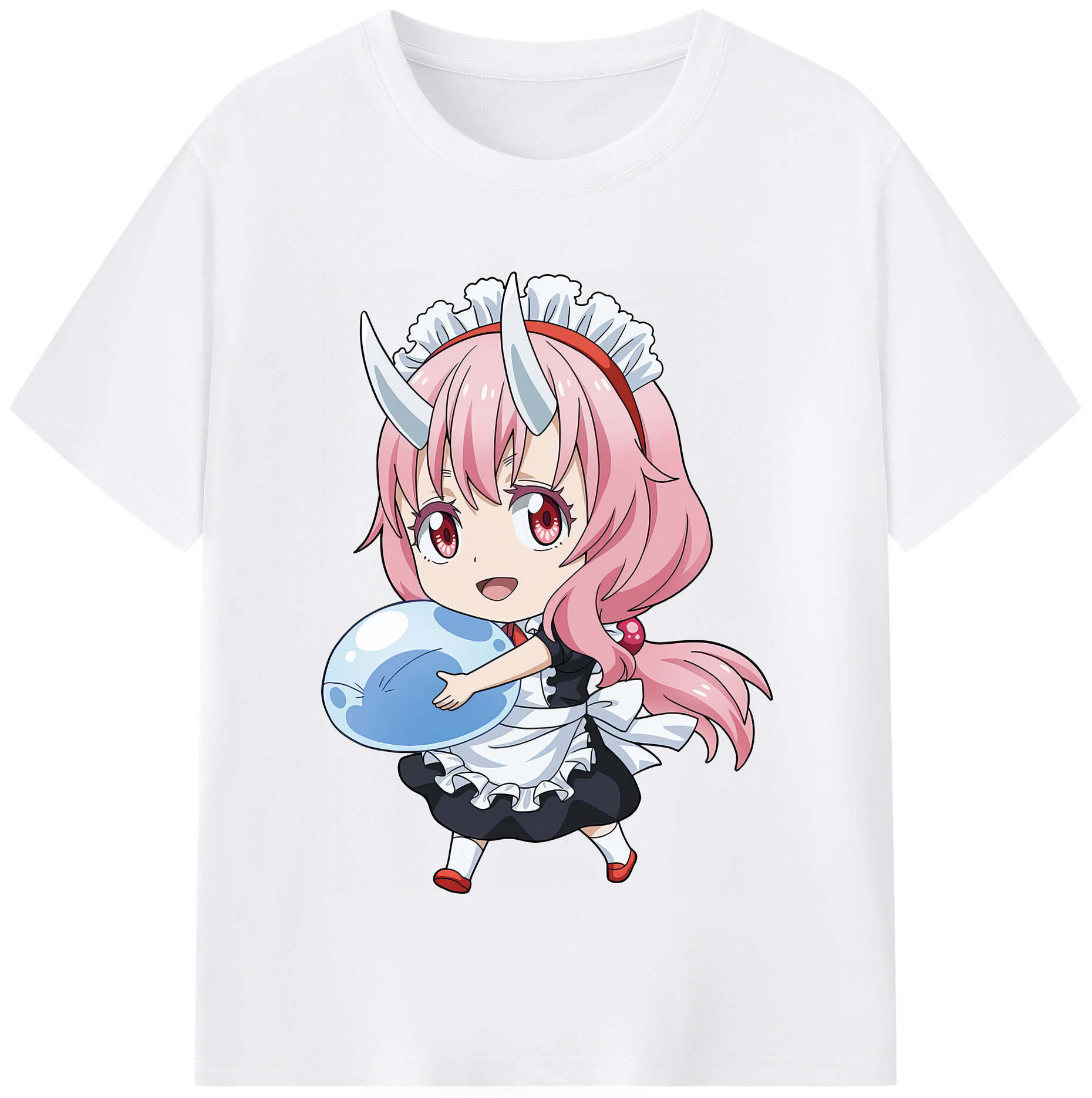 （画像用） 転スラ Regarding Reincarnated to Slime 綿100％半袖Tシャツ（フロントプリント）