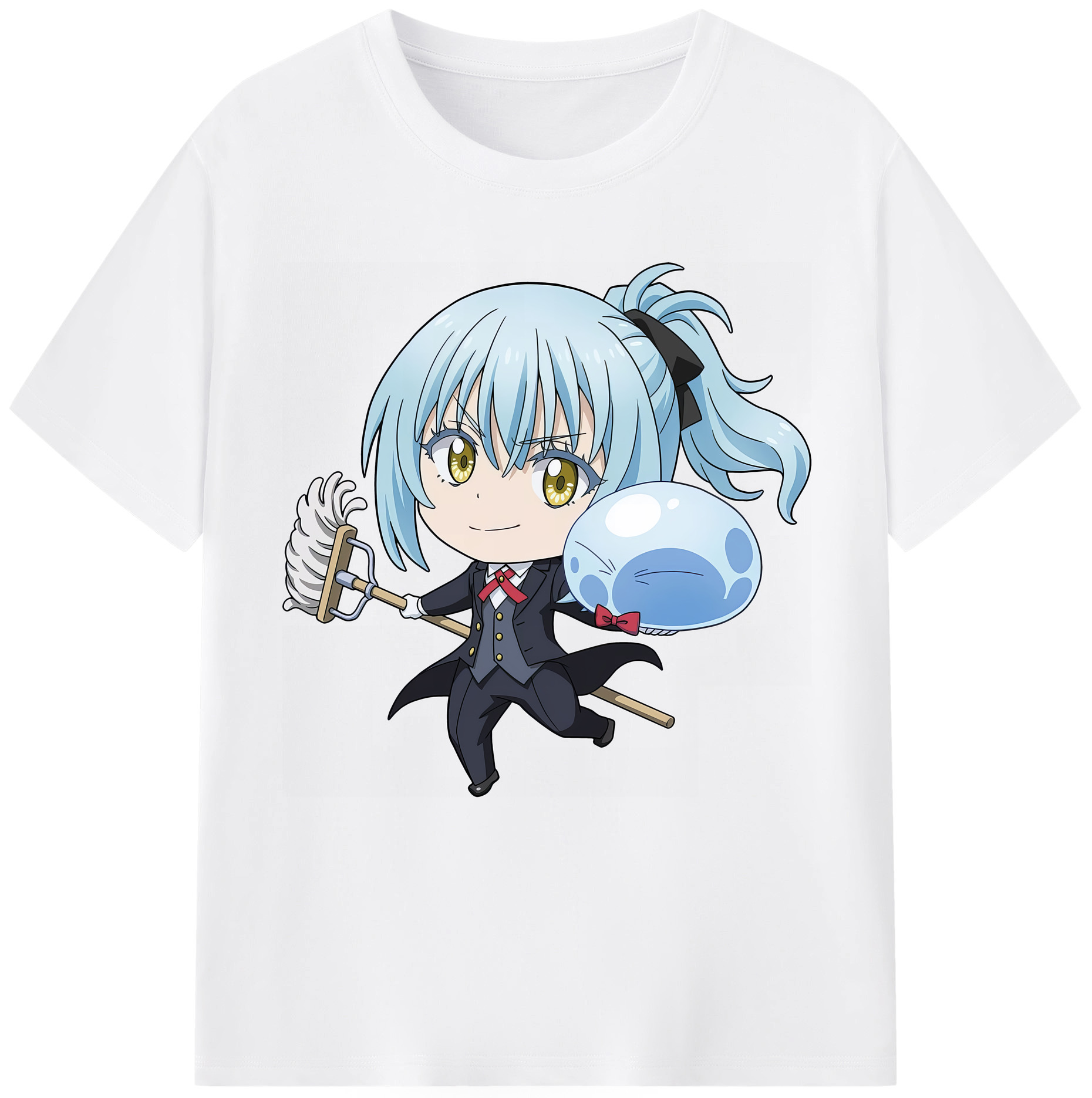 （画像用） 転スラ Regarding Reincarnated to Slime 綿100％半袖Tシャツ（フロントプリント）