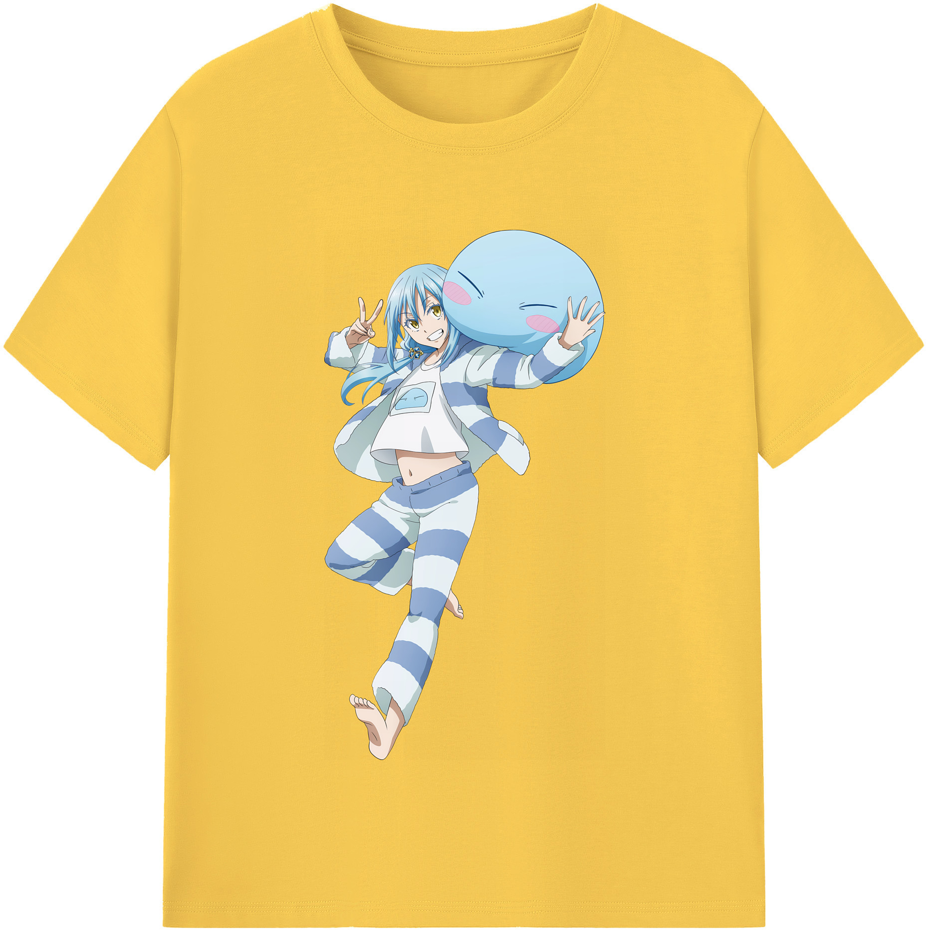 （画像用） 転スラ Regarding Reincarnated to Slime 綿100％半袖Tシャツ（フロントプリント）