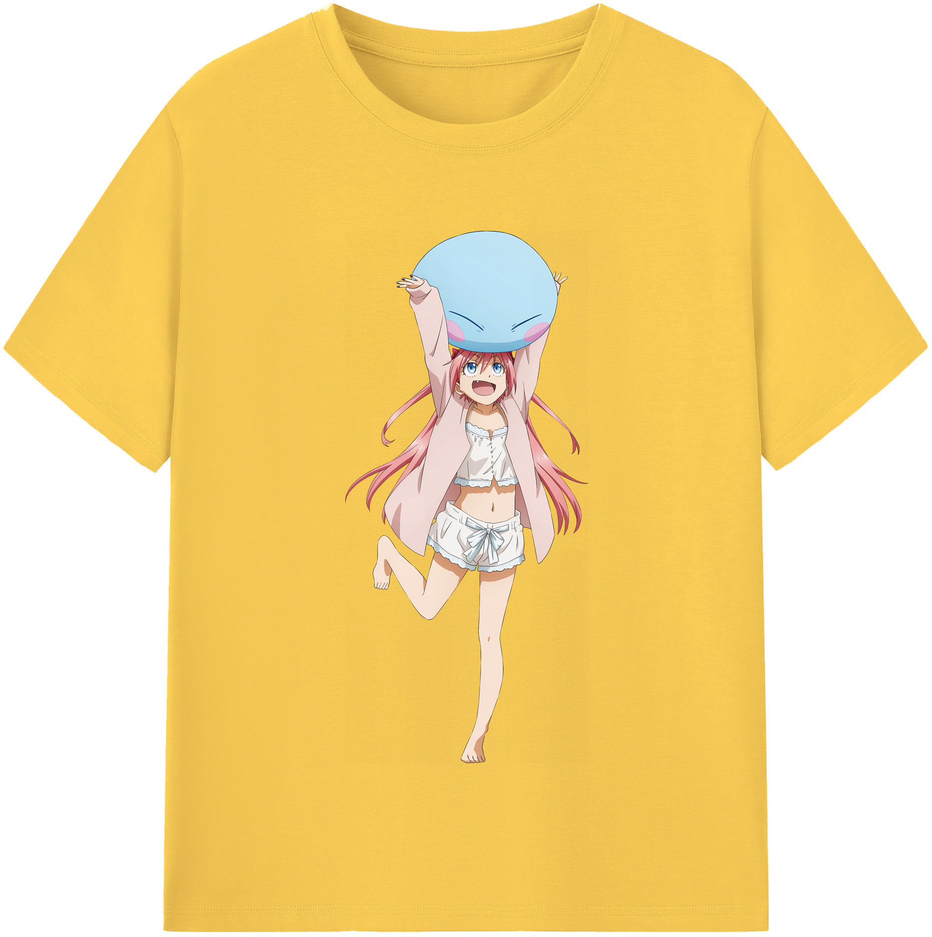 （画像用） 転スラ Regarding Reincarnated to Slime 綿100％半袖Tシャツ（フロントプリント）