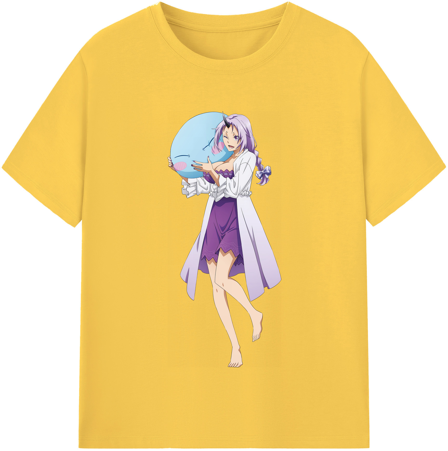 （画像用） 転スラ Regarding Reincarnated to Slime 綿100％半袖Tシャツ（フロントプリント）