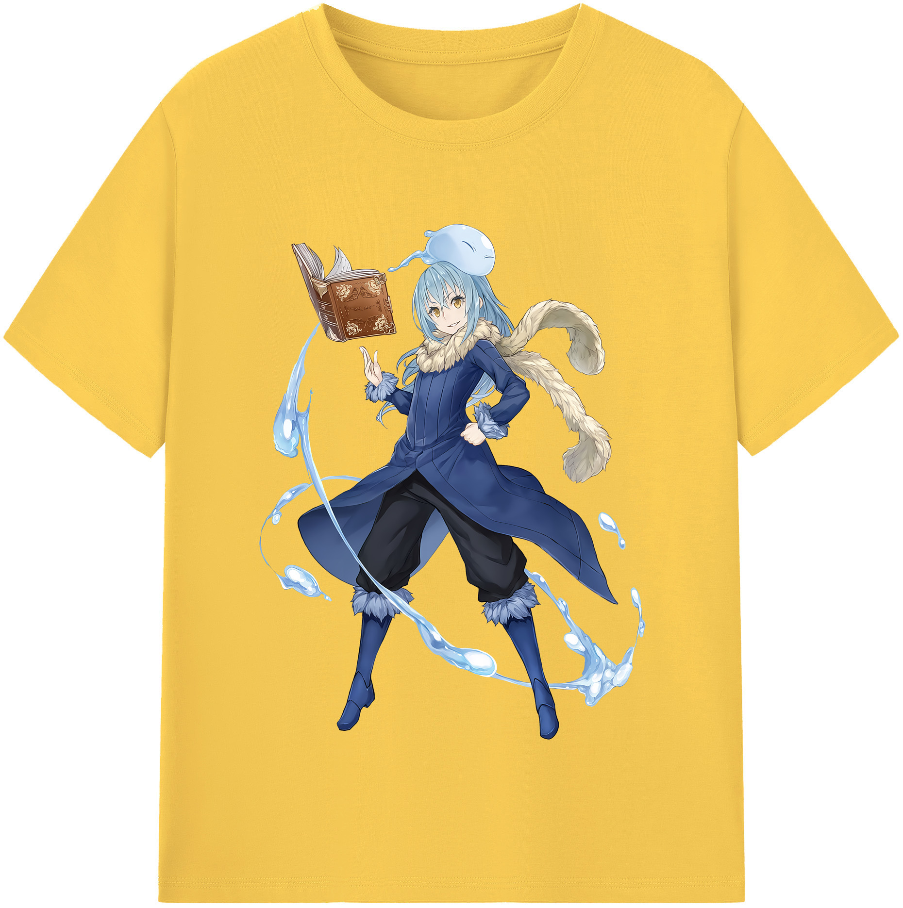 （画像用） 転スラ Regarding Reincarnated to Slime 綿100％半袖Tシャツ（フロントプリント）