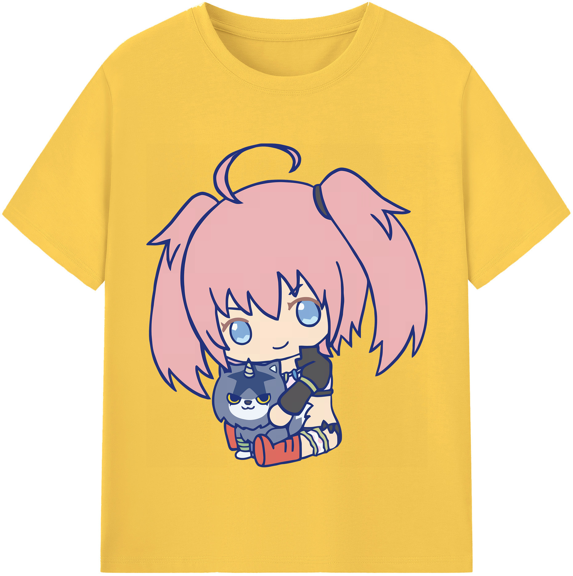 （画像用） 転スラ Regarding Reincarnated to Slime 綿100％半袖Tシャツ（フロントプリント）