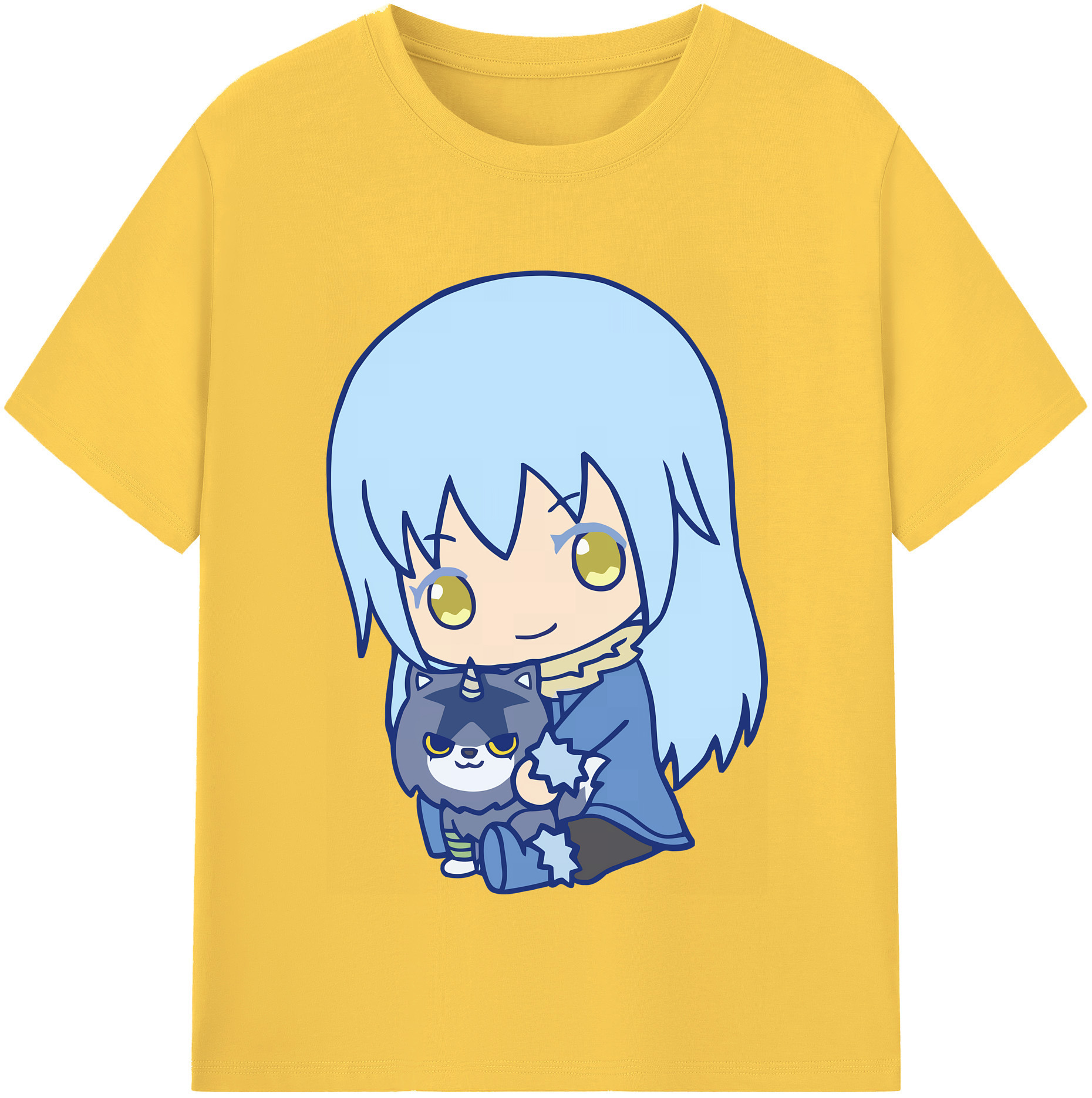 （画像用） 転スラ Regarding Reincarnated to Slime 綿100％半袖Tシャツ（フロントプリント）