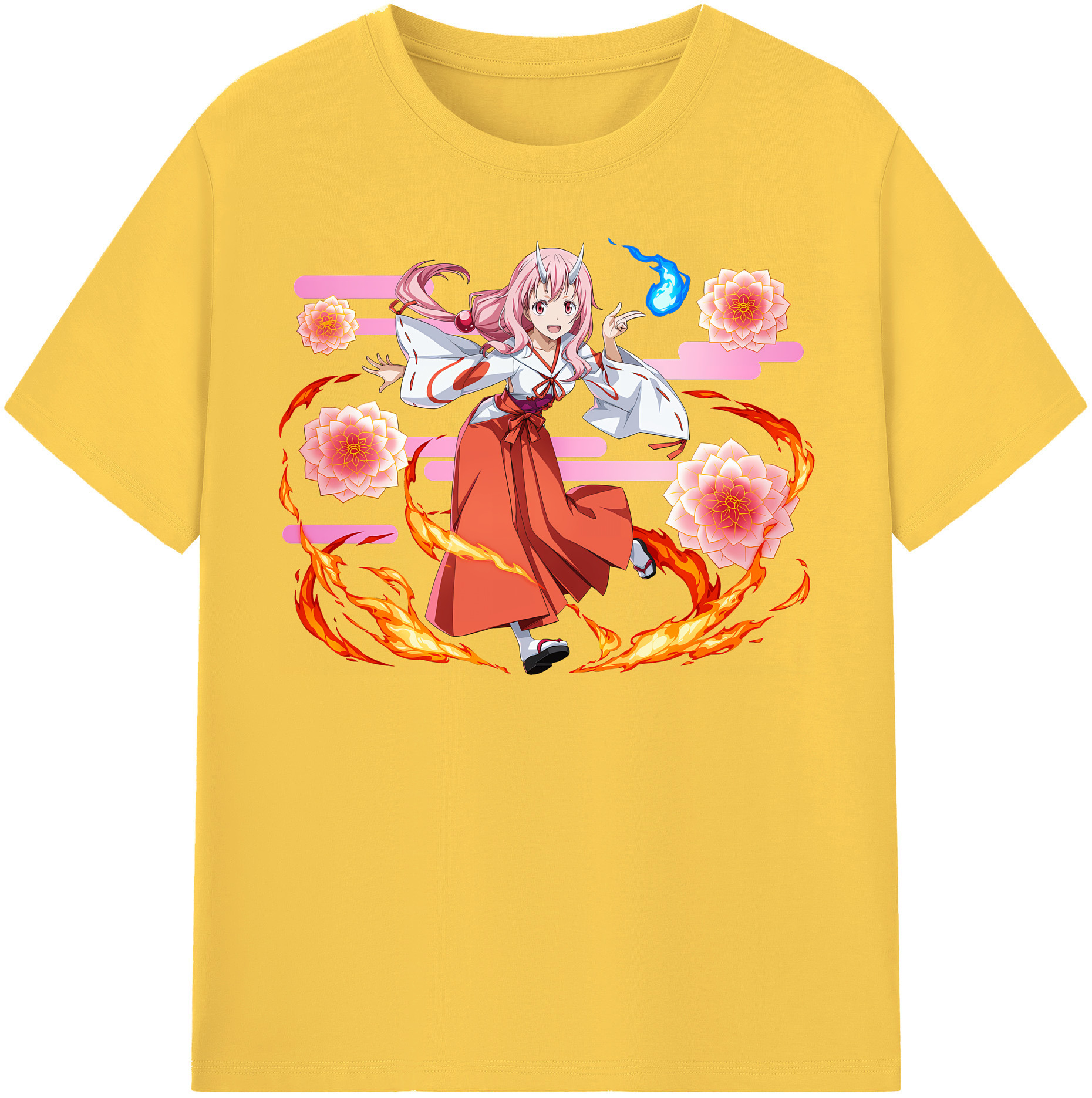 （画像用） 転スラ Regarding Reincarnated to Slime 綿100％半袖Tシャツ（フロントプリント）