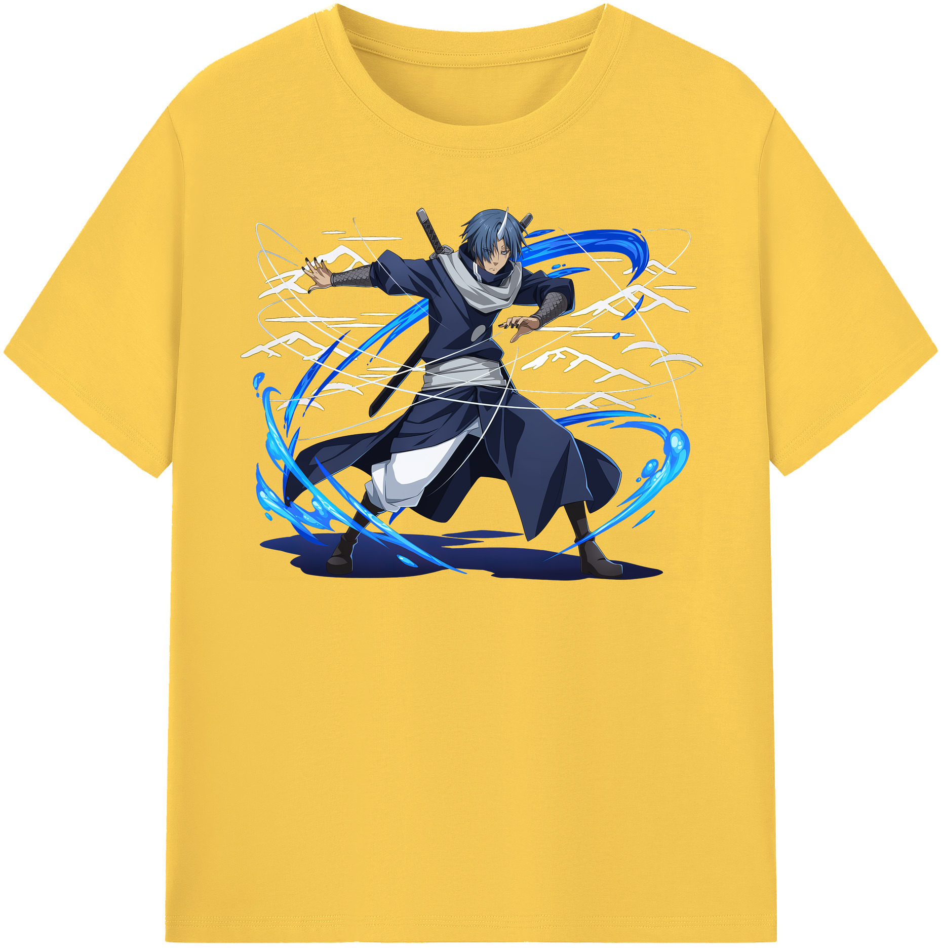 （画像用） 転スラ Regarding Reincarnated to Slime 綿100％半袖Tシャツ（フロントプリント）