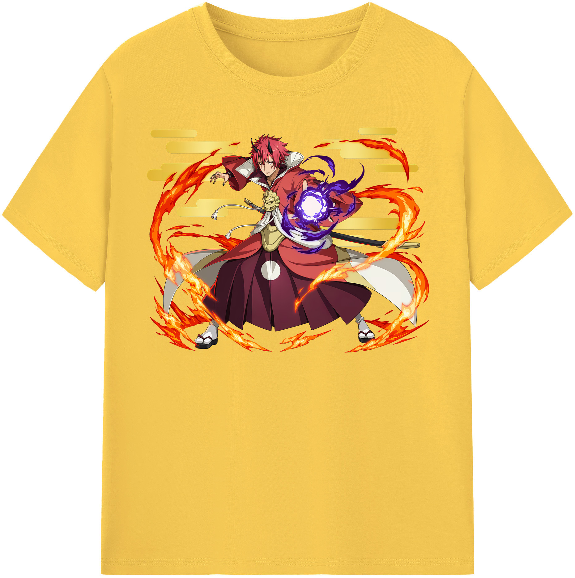 （画像用） 転スラ Regarding Reincarnated to Slime 綿100％半袖Tシャツ（フロントプリント）