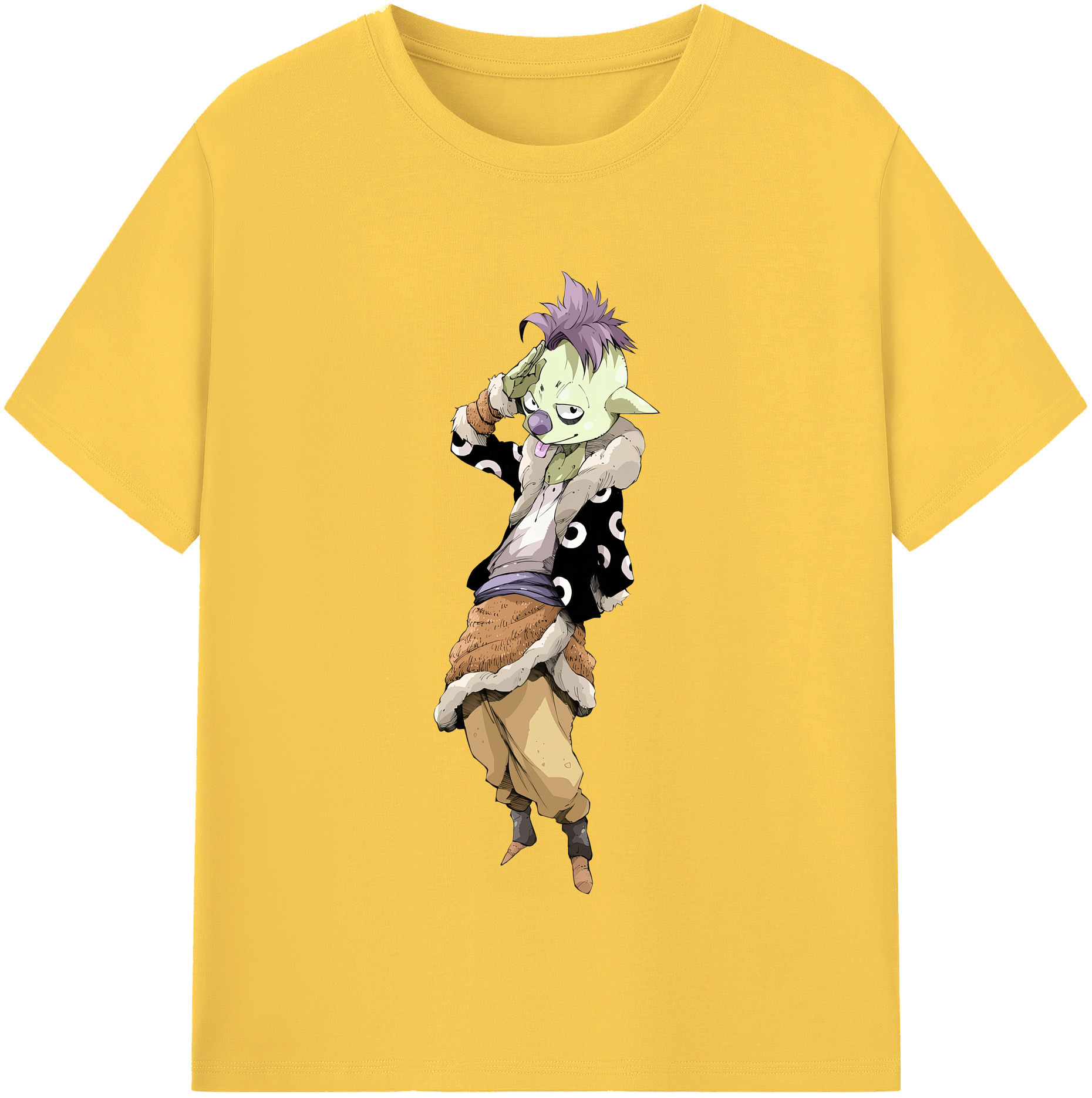 （画像用） 転スラ Regarding Reincarnated to Slime 綿100％半袖Tシャツ（フロントプリント）