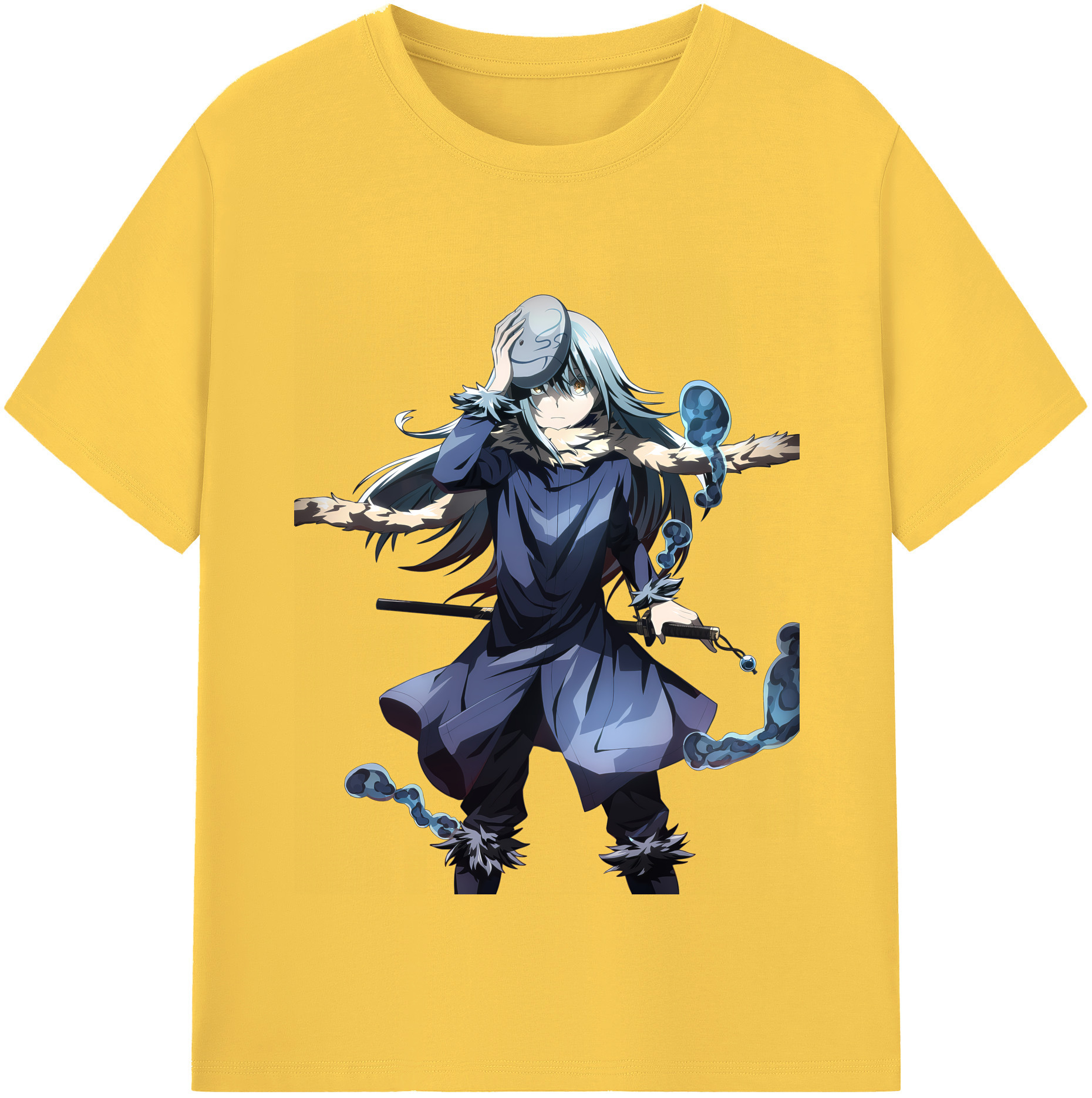 （画像用） 転スラ Regarding Reincarnated to Slime 綿100％半袖Tシャツ（フロントプリント）