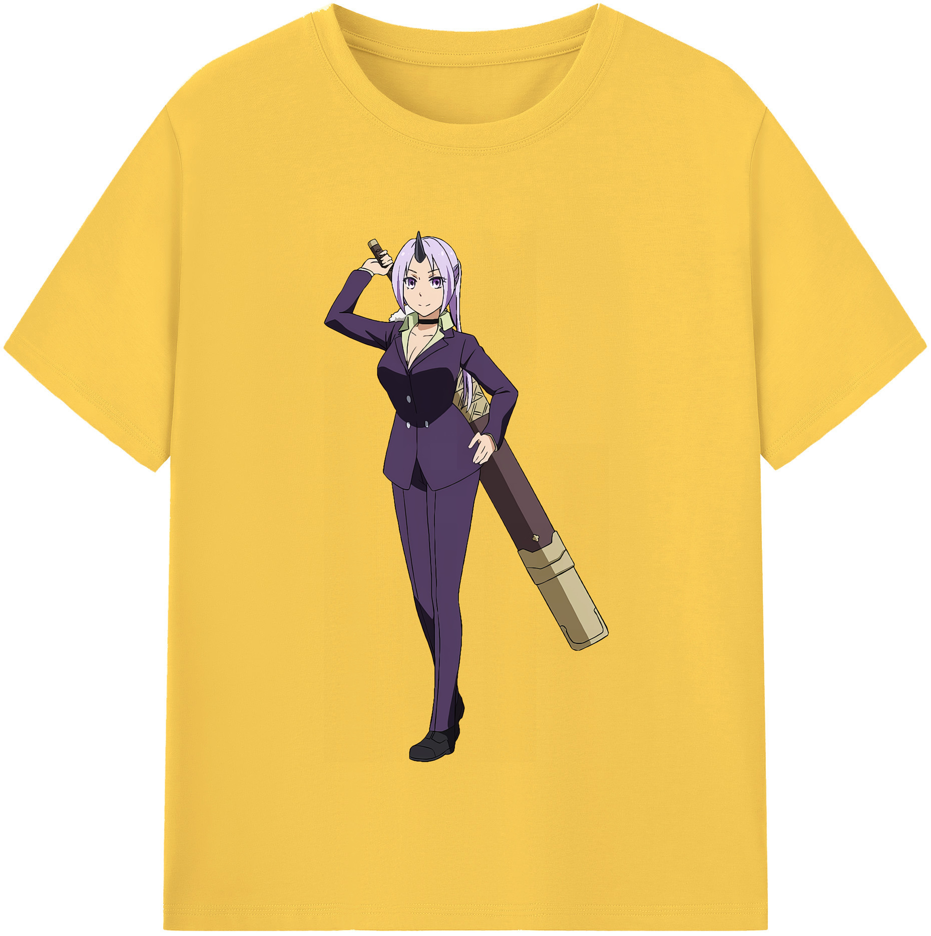 （画像用） 転スラ Regarding Reincarnated to Slime 綿100％半袖Tシャツ（フロントプリント）
