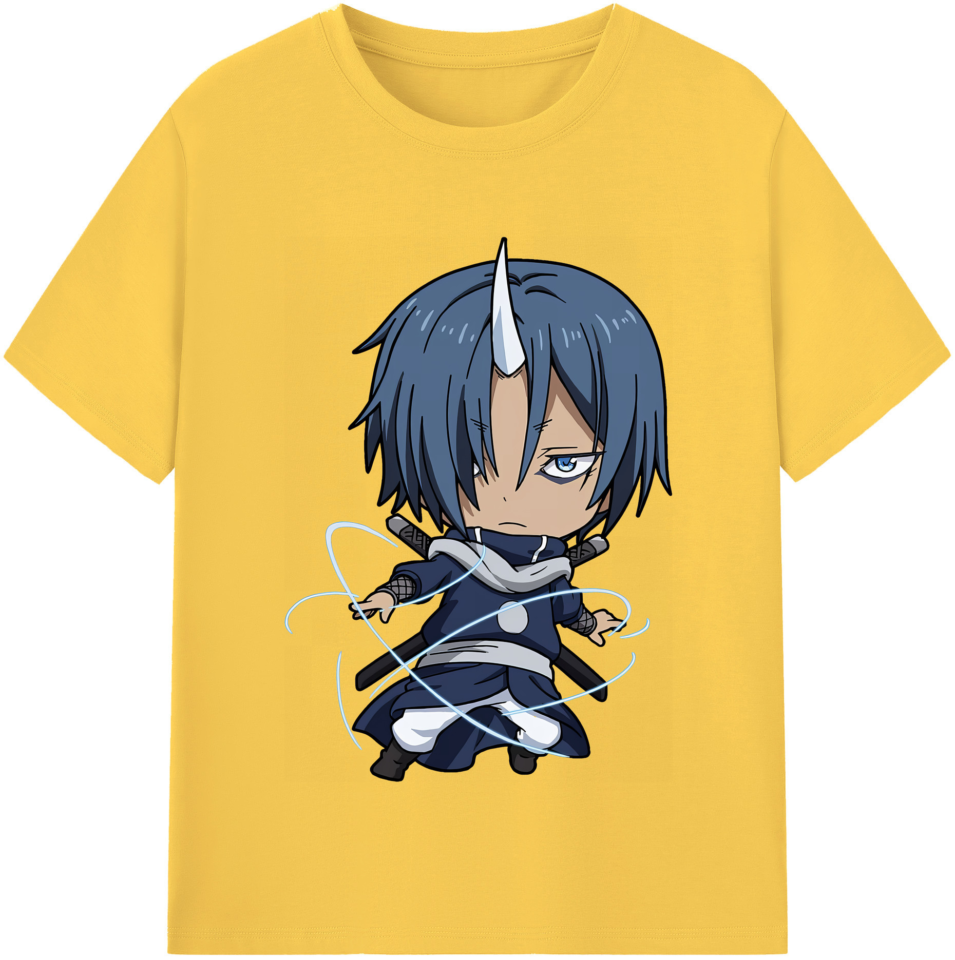 （画像用） 転スラ Regarding Reincarnated to Slime 綿100％半袖Tシャツ（フロントプリント）