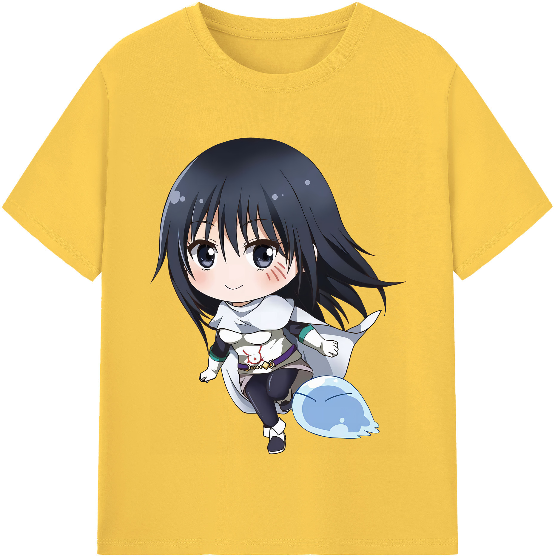 （画像用） 転スラ Regarding Reincarnated to Slime 綿100％半袖Tシャツ（フロントプリント）