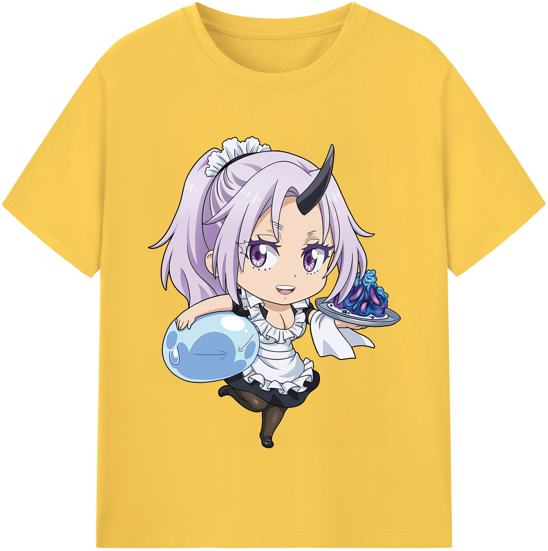 （画像用） 転スラ Regarding Reincarnated to Slime 綿100％半袖Tシャツ（フロントプリント）