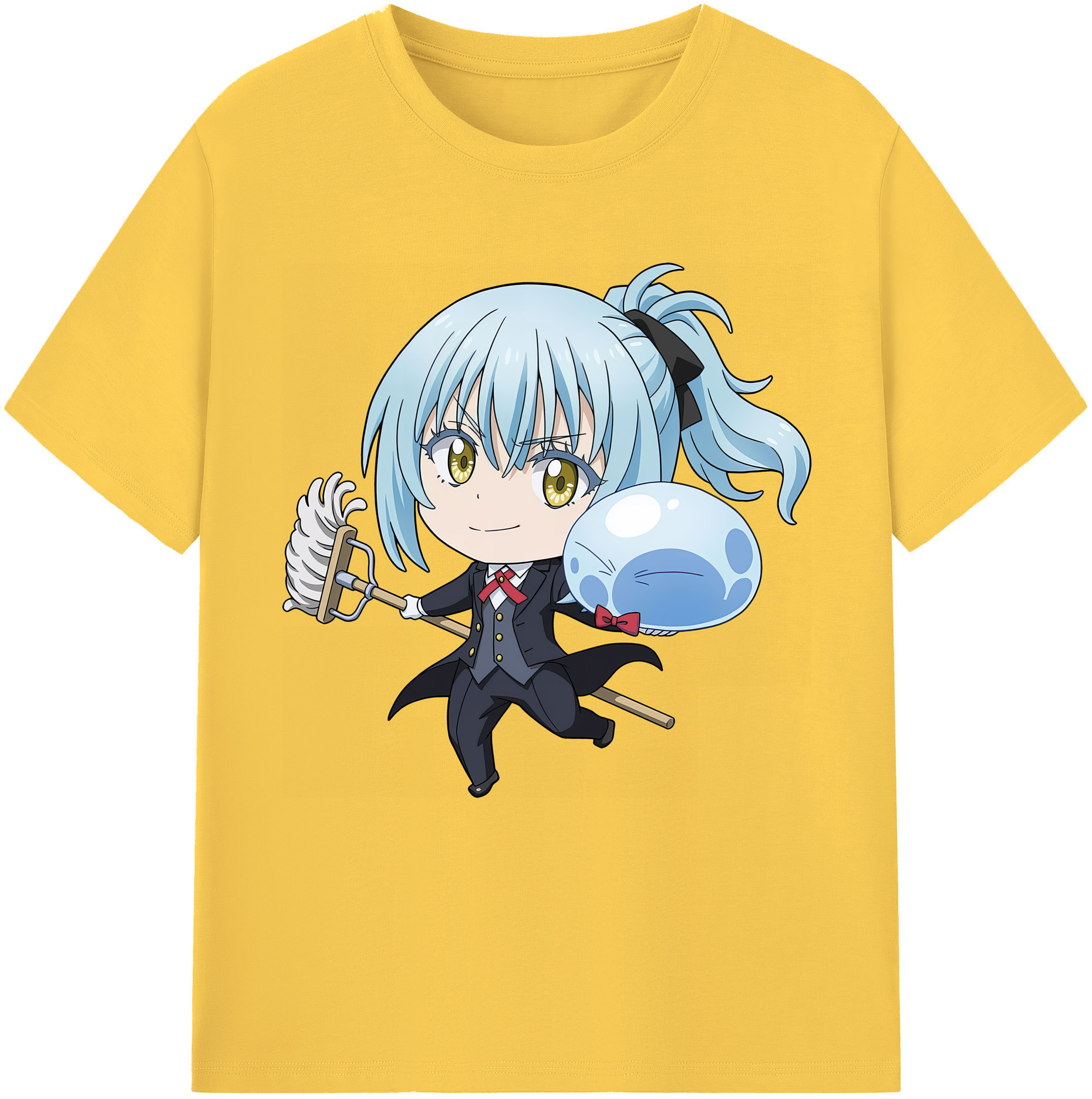 （画像用） 転スラ Regarding Reincarnated to Slime 綿100％半袖Tシャツ（フロントプリント）