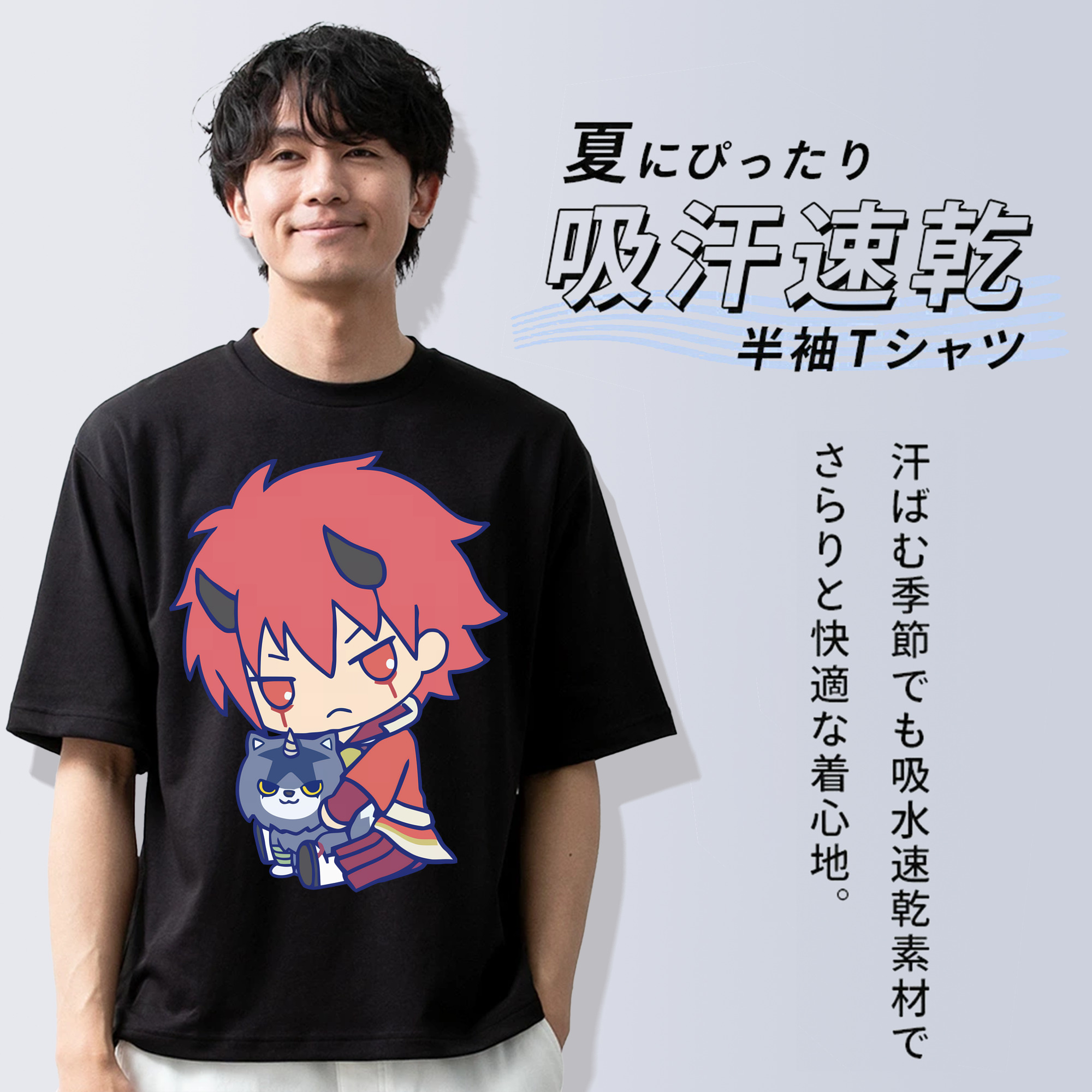 転スラ Regarding Reincarnated to Slime 綿100％半袖Tシャツ（フロントプリント）
