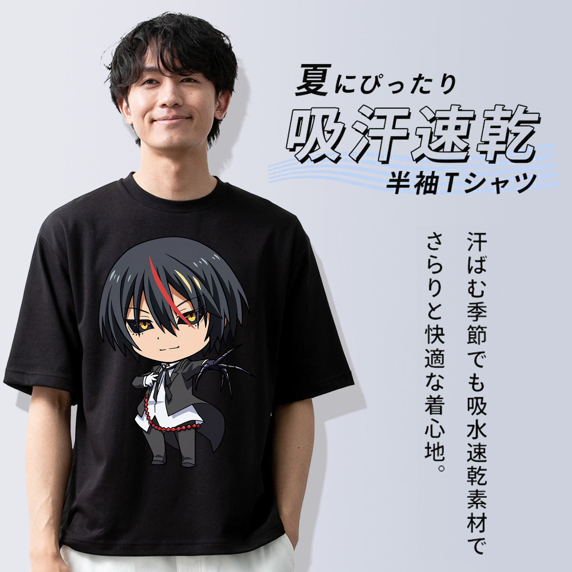 転スラ Regarding Reincarnated to Slime 綿100％半袖Tシャツ（フロントプリント）