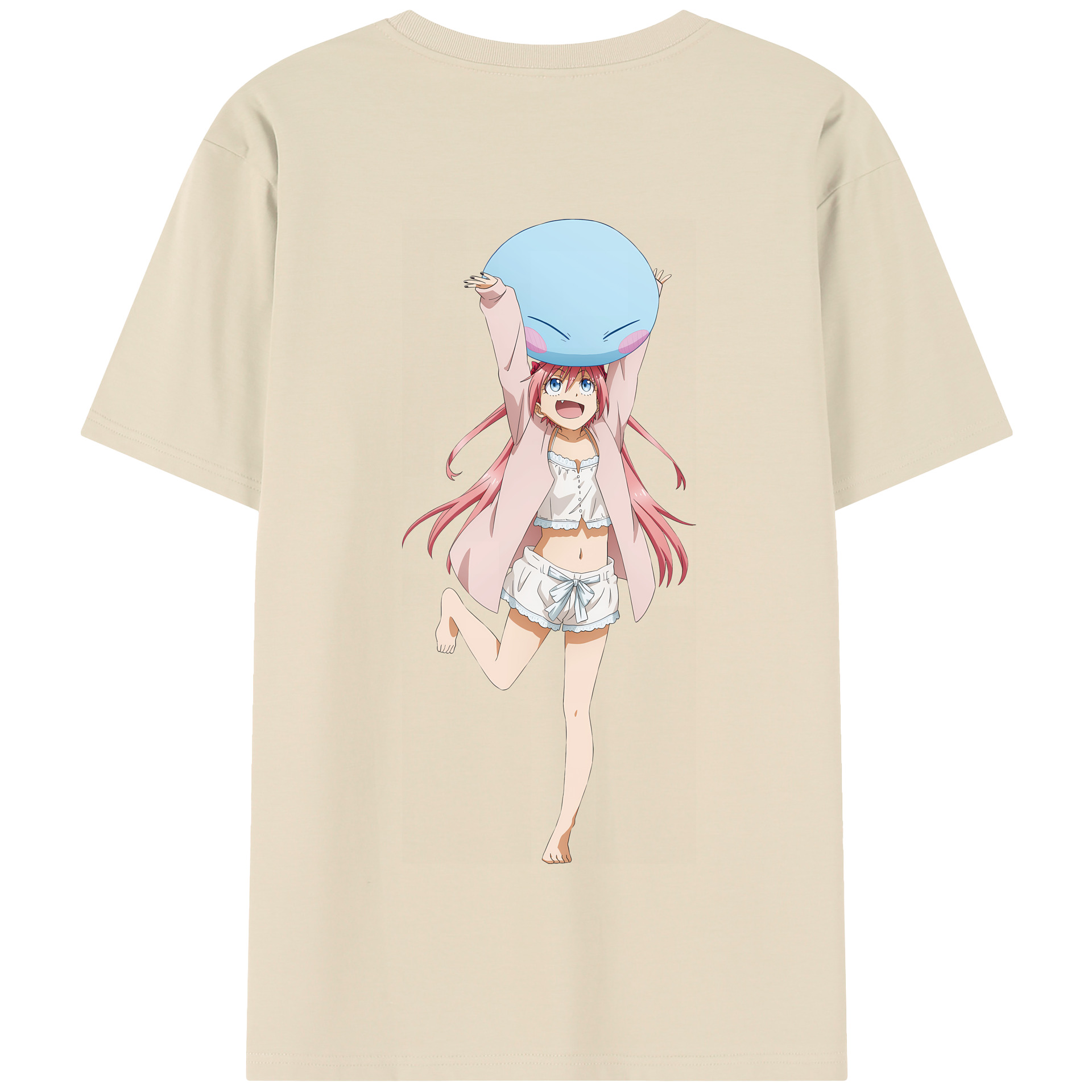 （画像用） 転スラ Regarding Reincarnated to Slime 綿100％半袖Tシャツ（背面プリント）