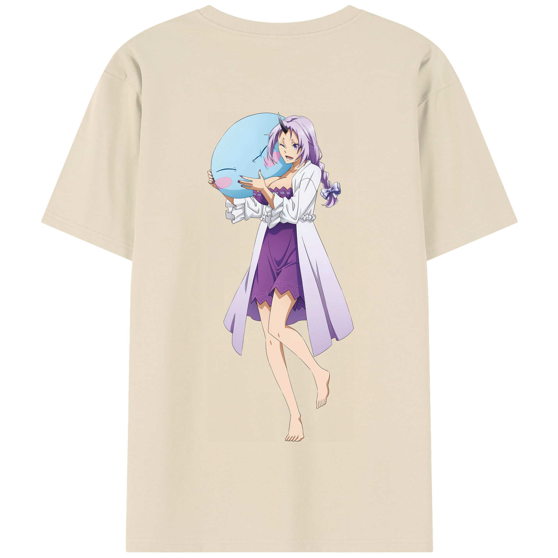 （画像用） 転スラ Regarding Reincarnated to Slime 綿100％半袖Tシャツ（背面プリント）