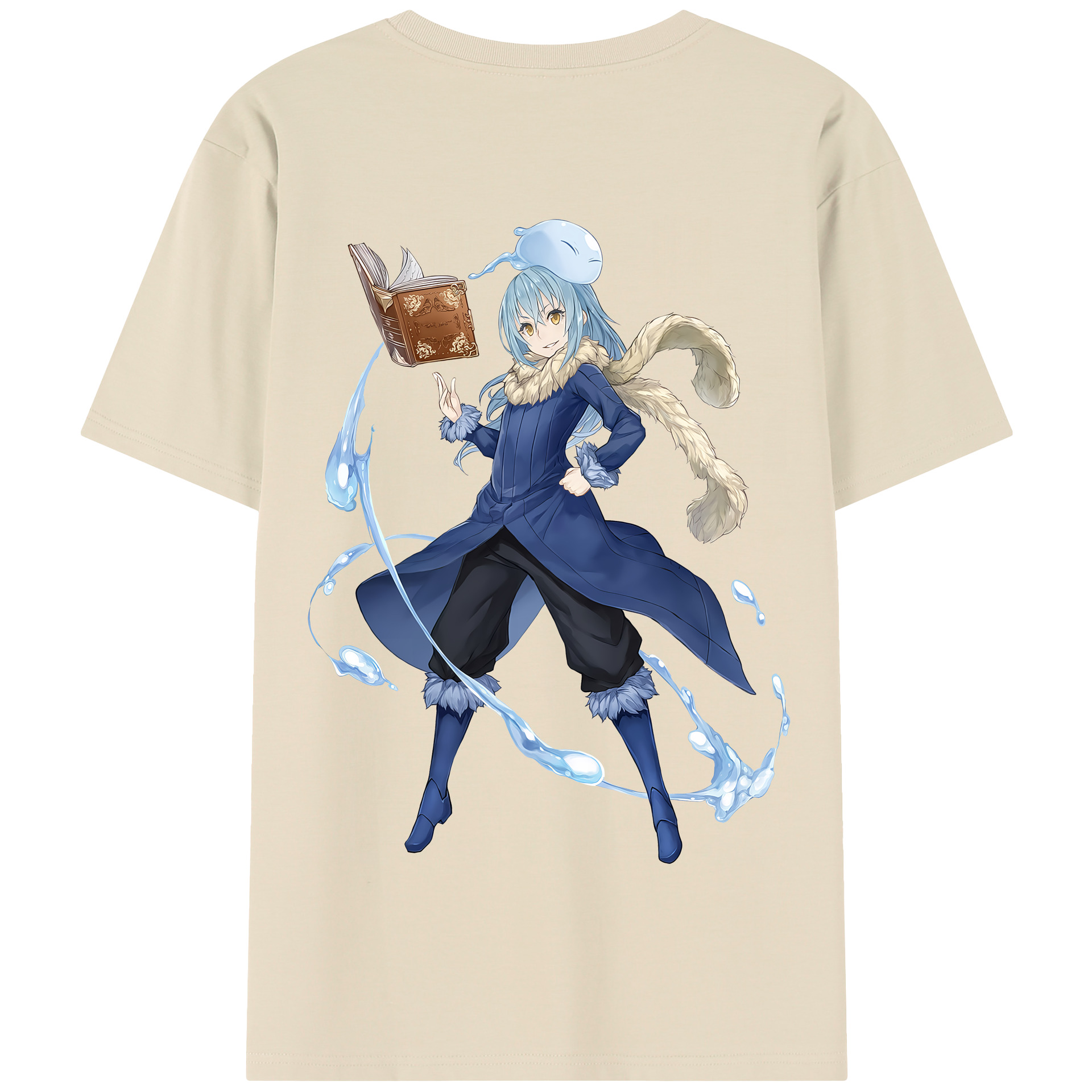 （画像用） 転スラ Regarding Reincarnated to Slime 綿100％半袖Tシャツ（背面プリント）