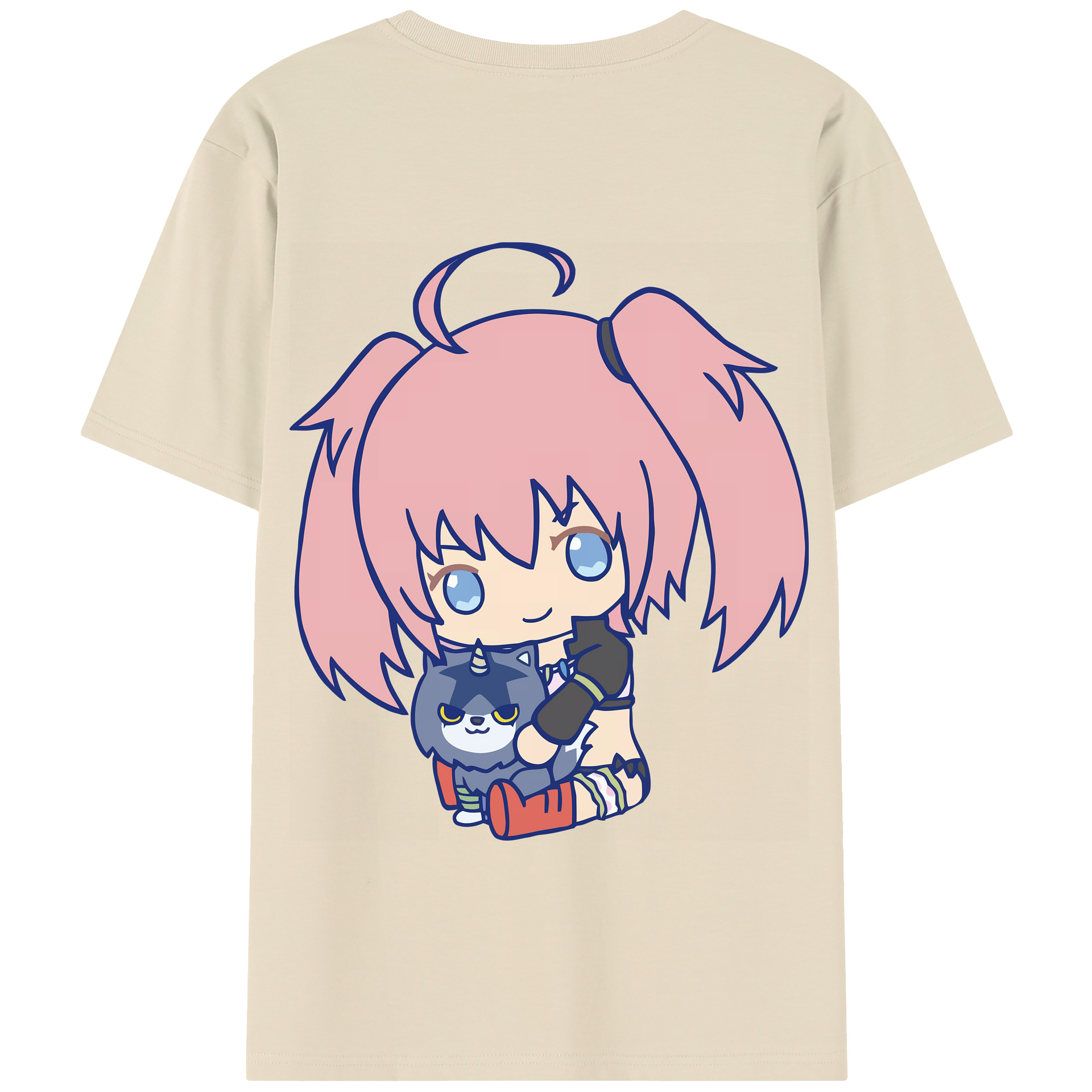 （画像用） 転スラ Regarding Reincarnated to Slime 綿100％半袖Tシャツ（背面プリント）