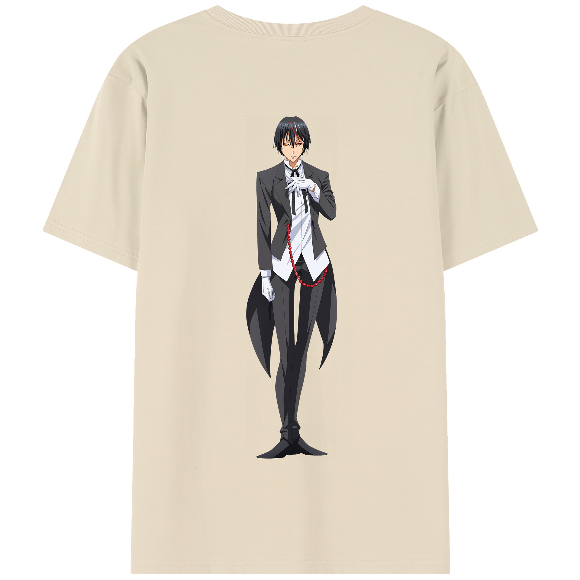 （画像用） 転スラ Regarding Reincarnated to Slime 綿100％半袖Tシャツ（背面プリント）