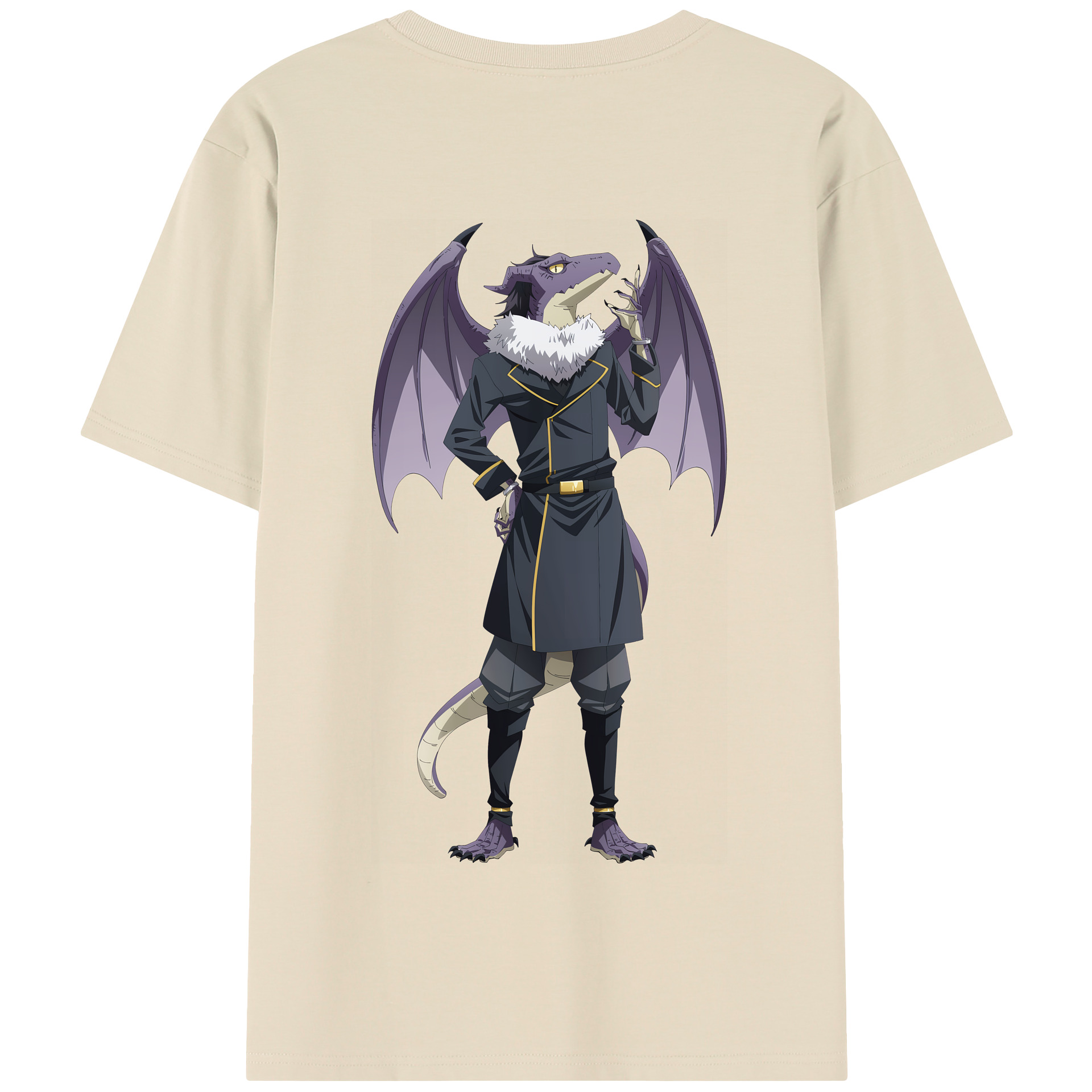 （画像用） 転スラ Regarding Reincarnated to Slime 綿100％半袖Tシャツ（背面プリント）