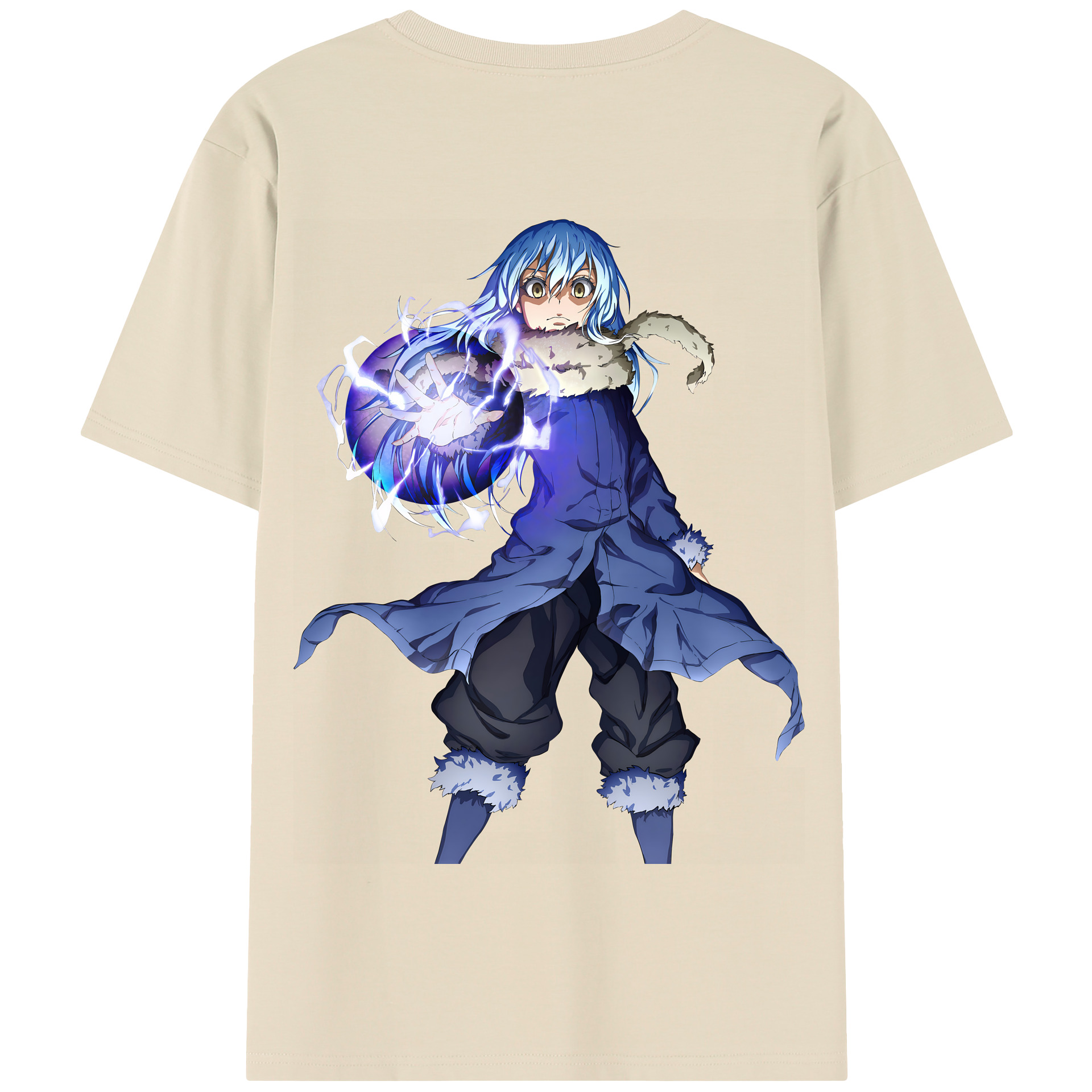 （画像用） 転スラ Regarding Reincarnated to Slime 綿100％半袖Tシャツ（背面プリント）