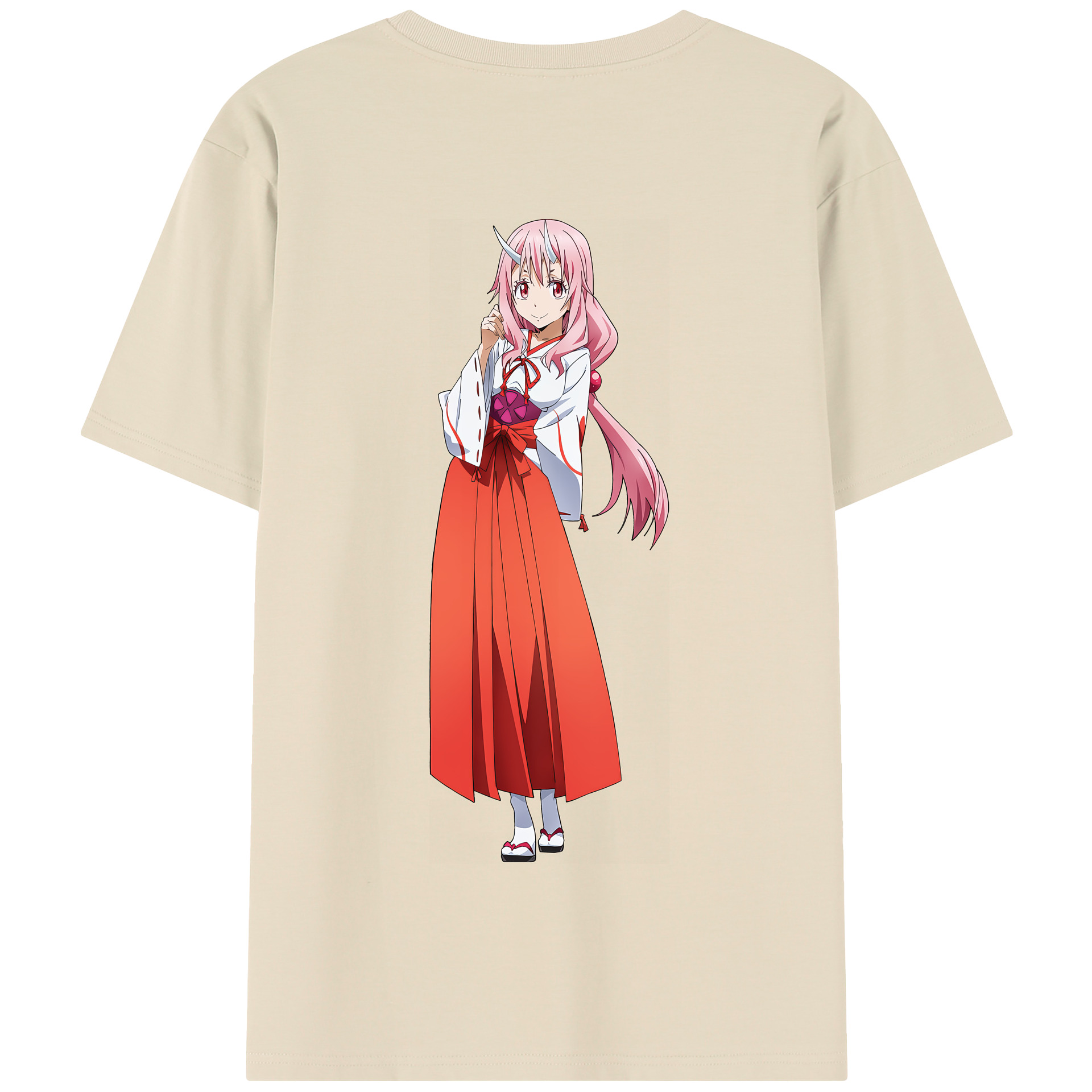（画像用） 転スラ Regarding Reincarnated to Slime 綿100％半袖Tシャツ（背面プリント）