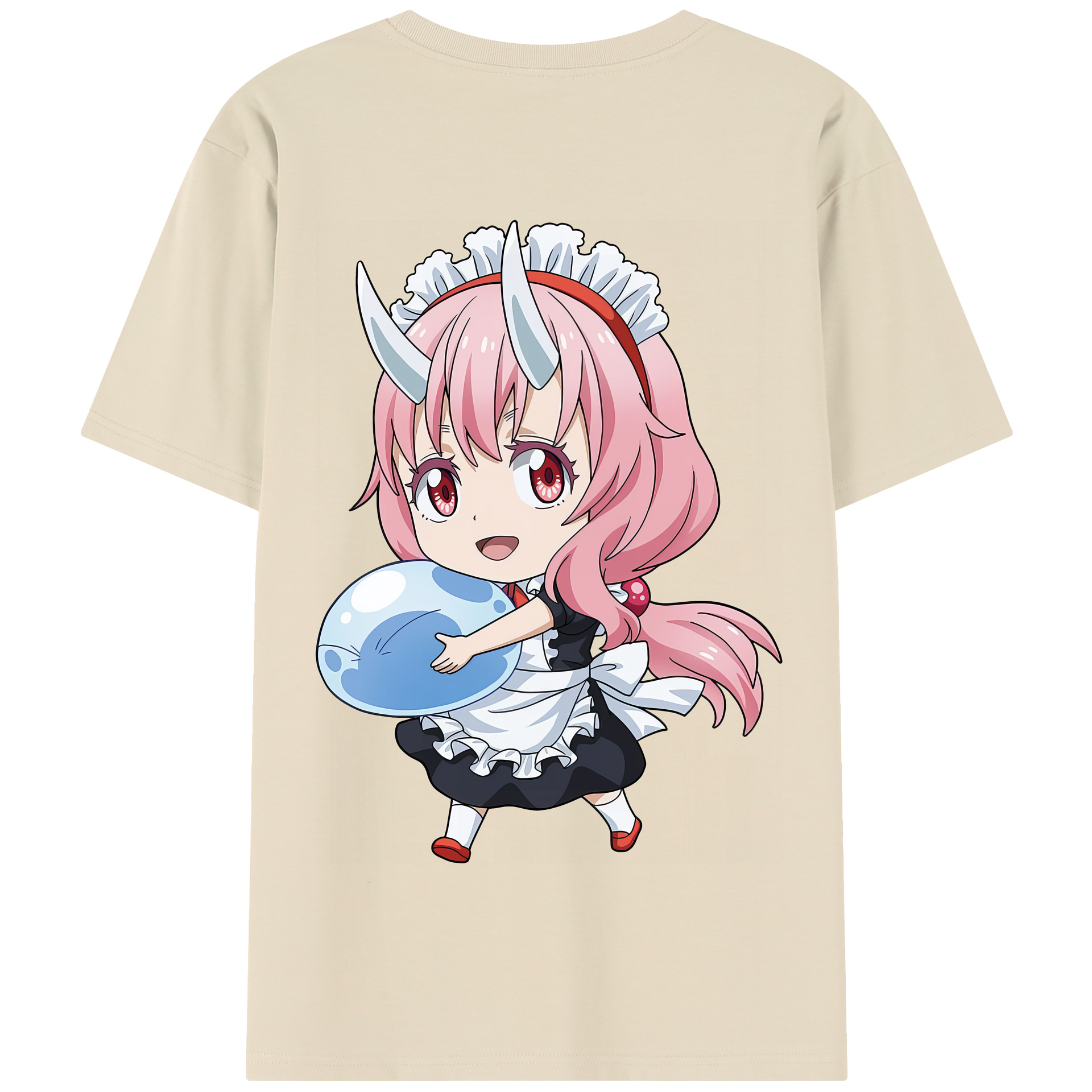 （画像用） 転スラ Regarding Reincarnated to Slime 綿100％半袖Tシャツ（背面プリント）