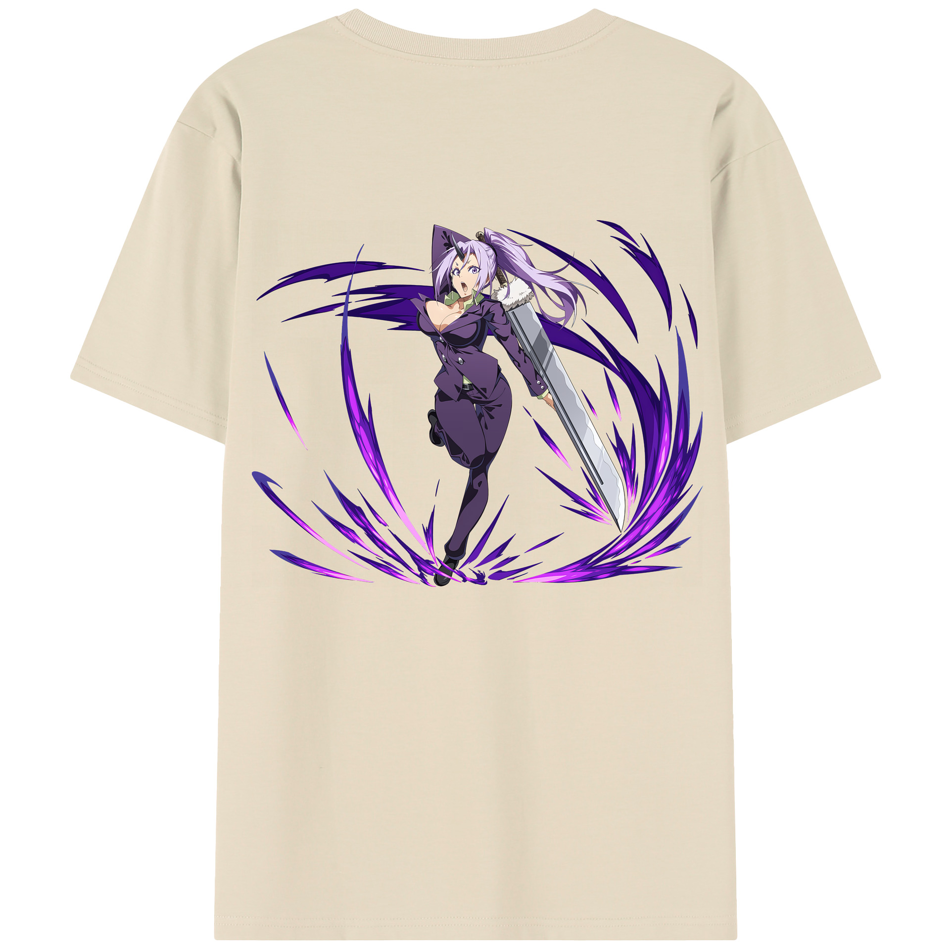 （画像用） 転スラ Regarding Reincarnated to Slime 綿100％半袖Tシャツ（背面プリント）