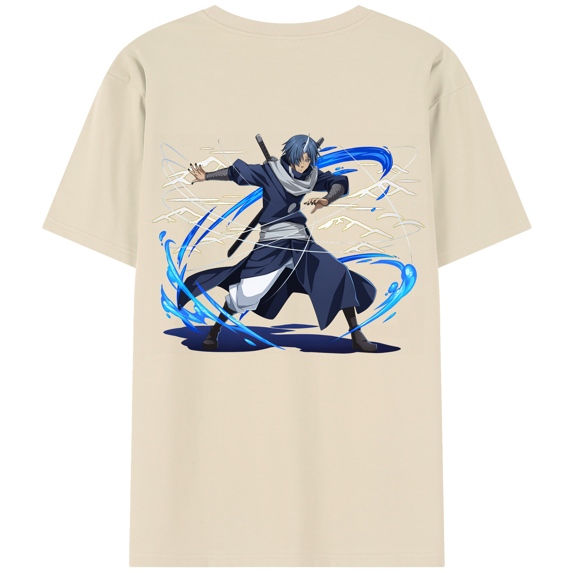 （画像用） 転スラ Regarding Reincarnated to Slime 綿100％半袖Tシャツ（背面プリント）