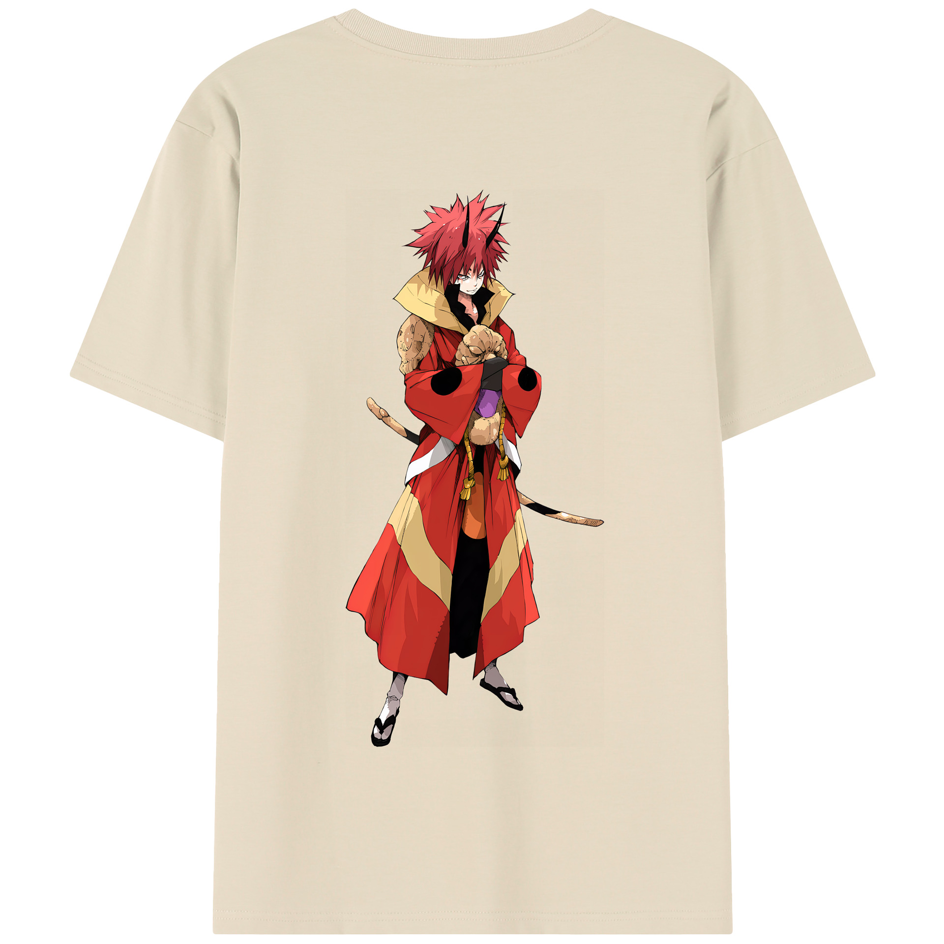 （画像用） 転スラ Regarding Reincarnated to Slime 綿100％半袖Tシャツ（背面プリント）