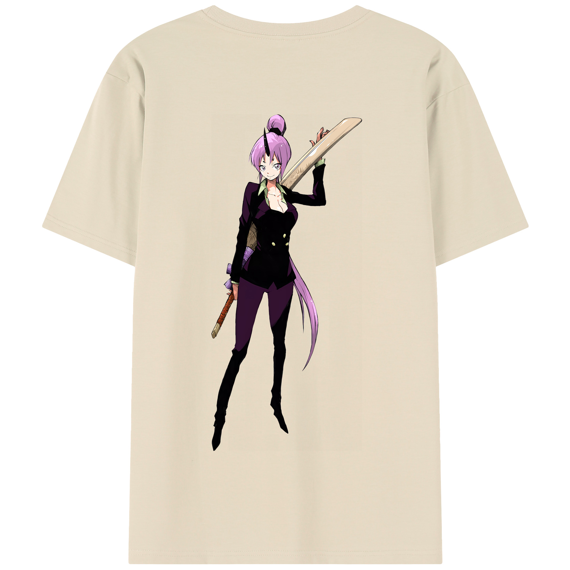 （画像用） 転スラ Regarding Reincarnated to Slime 綿100％半袖Tシャツ（背面プリント）