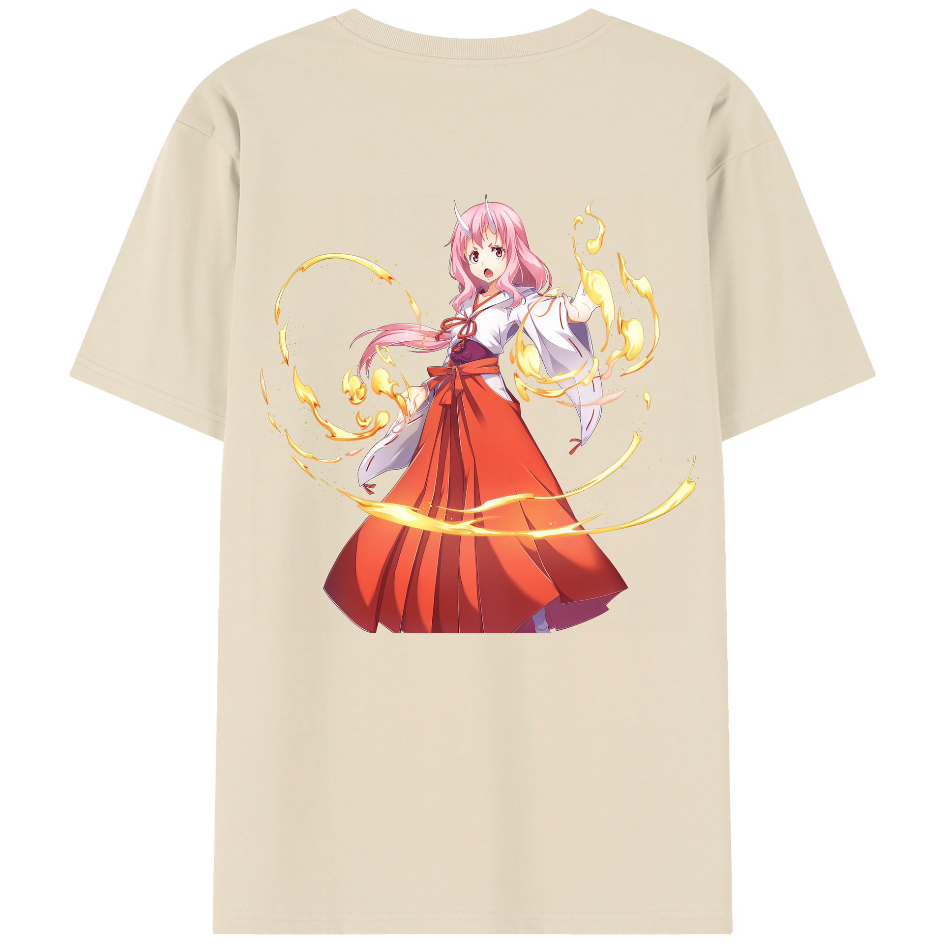 （画像用） 転スラ Regarding Reincarnated to Slime 綿100％半袖Tシャツ（背面プリント）