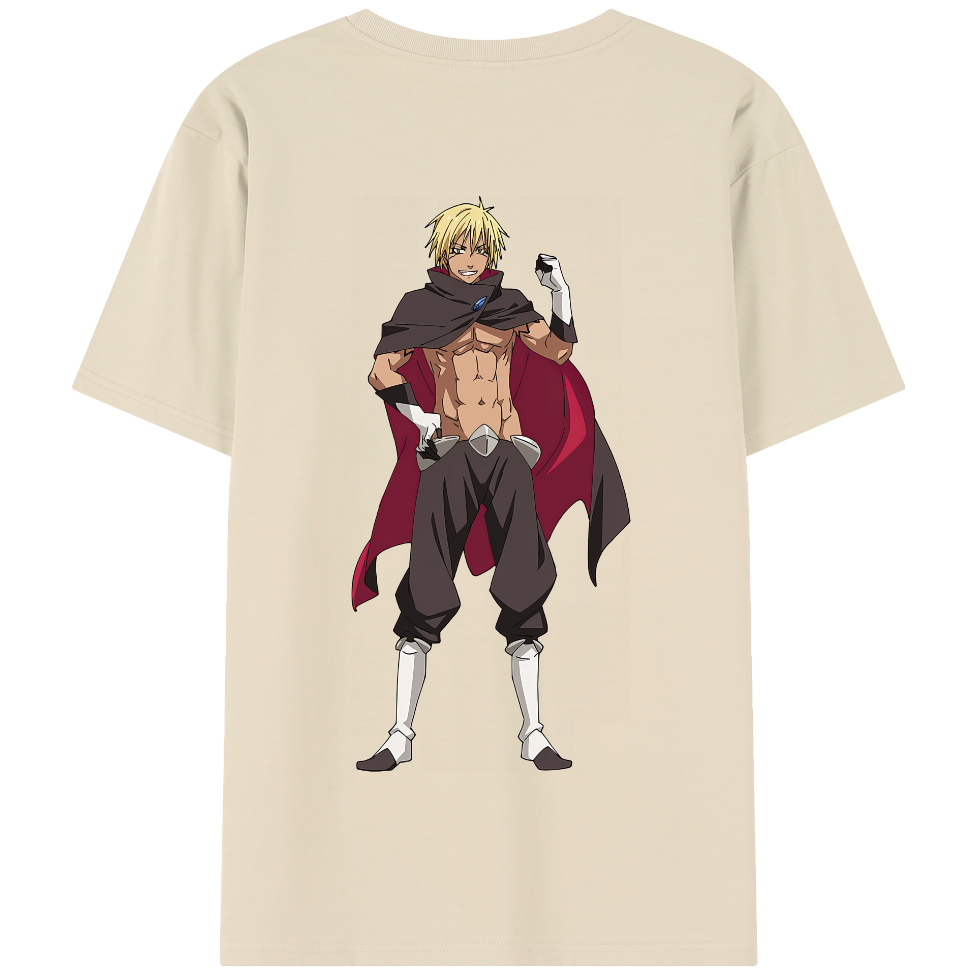 （画像用） 転スラ Regarding Reincarnated to Slime 綿100％半袖Tシャツ（背面プリント）