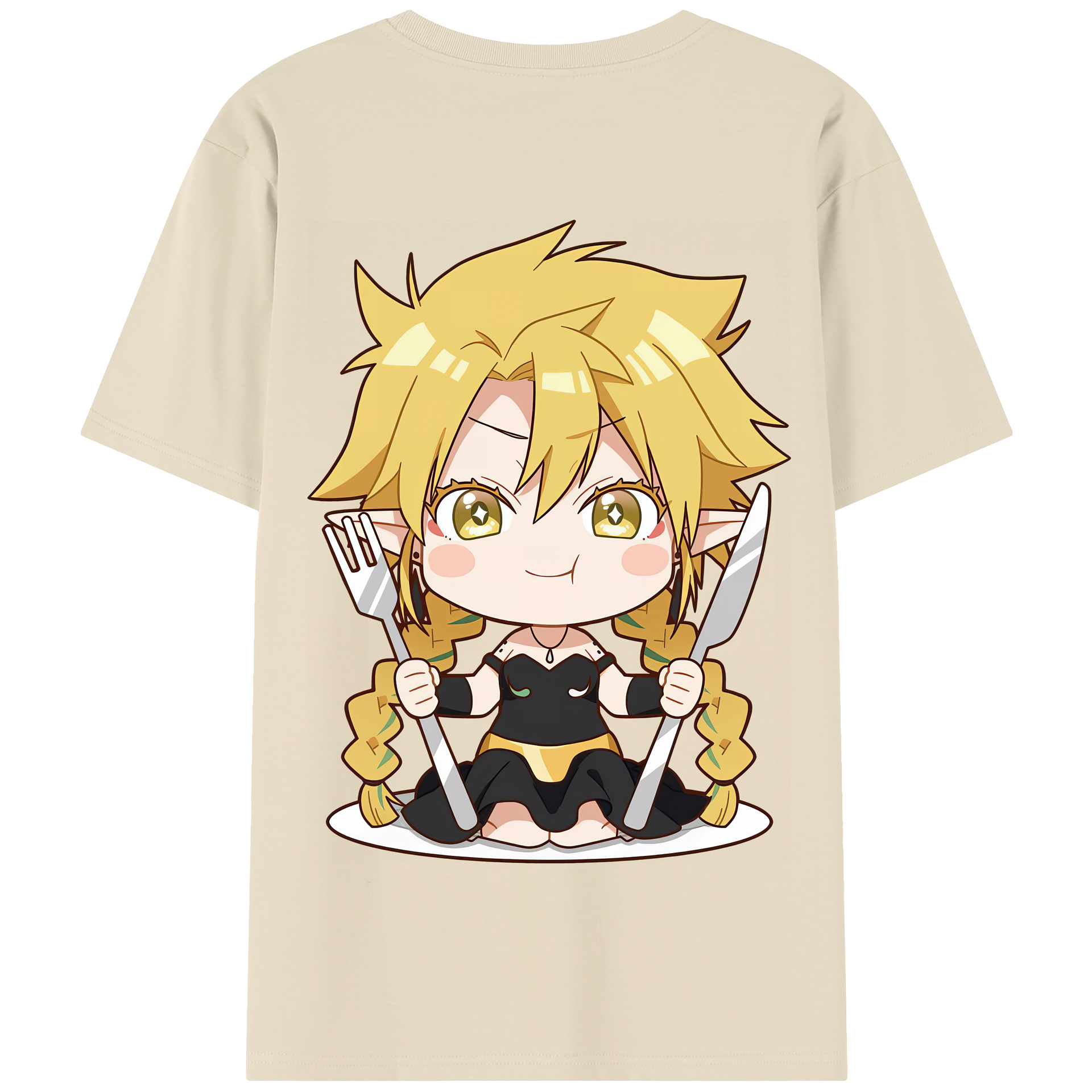 （画像用） 転スラ Regarding Reincarnated to Slime 綿100％半袖Tシャツ（背面プリント）