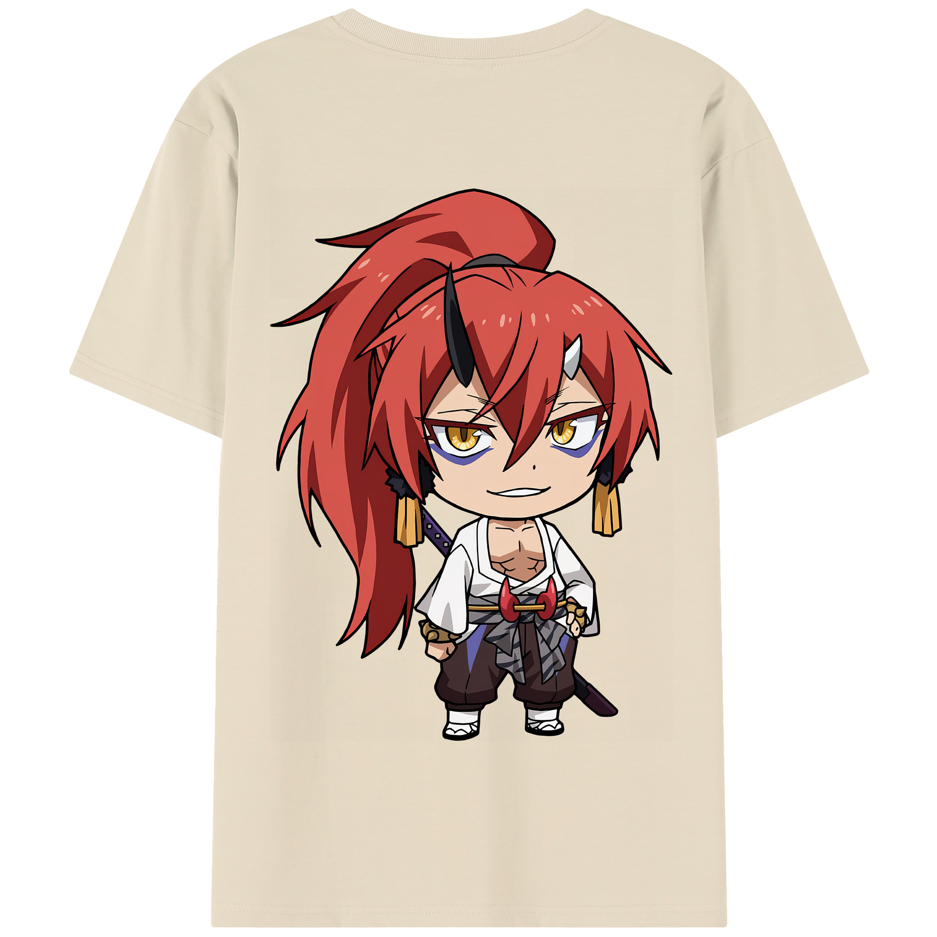 （画像用） 転スラ Regarding Reincarnated to Slime 綿100％半袖Tシャツ（背面プリント）