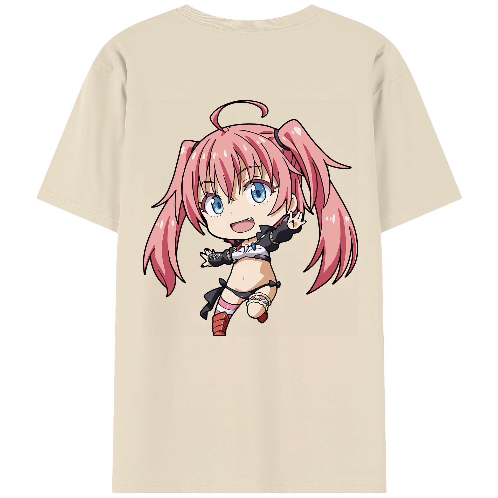 （画像用） 転スラ Regarding Reincarnated to Slime 綿100％半袖Tシャツ（背面プリント）