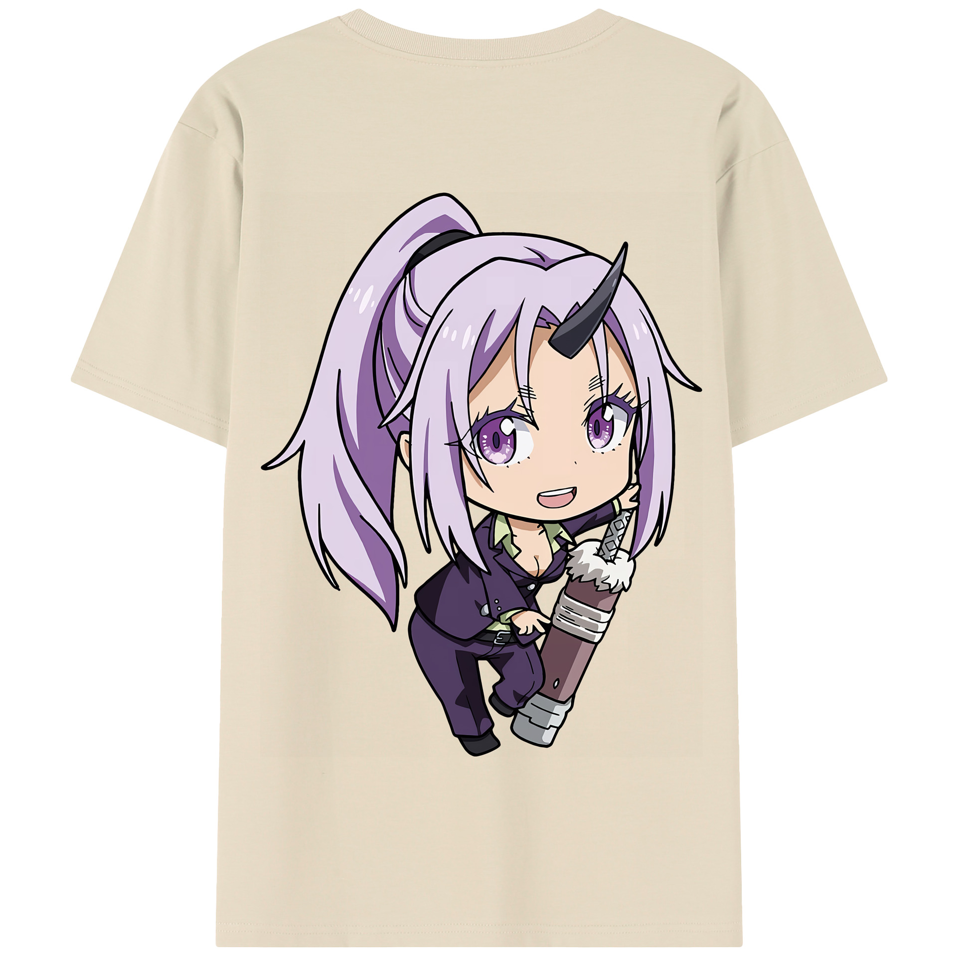 （画像用） 転スラ Regarding Reincarnated to Slime 綿100％半袖Tシャツ（背面プリント）