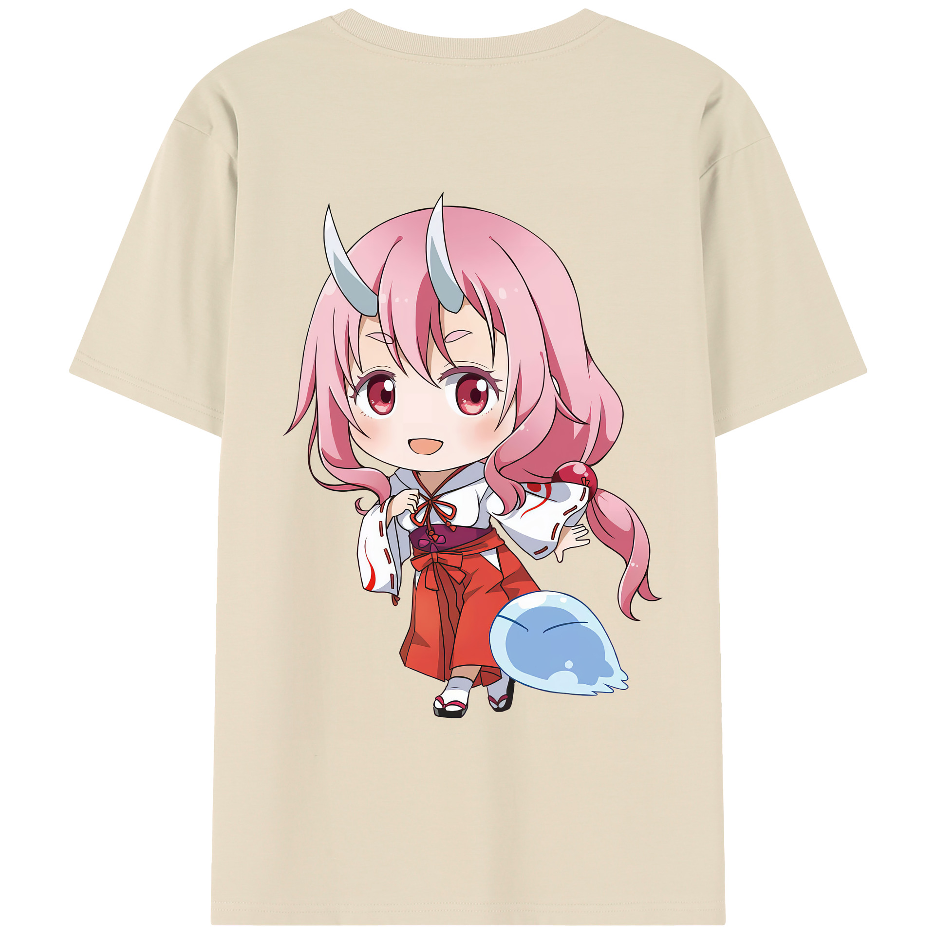 （画像用） 転スラ Regarding Reincarnated to Slime 綿100％半袖Tシャツ（背面プリント）