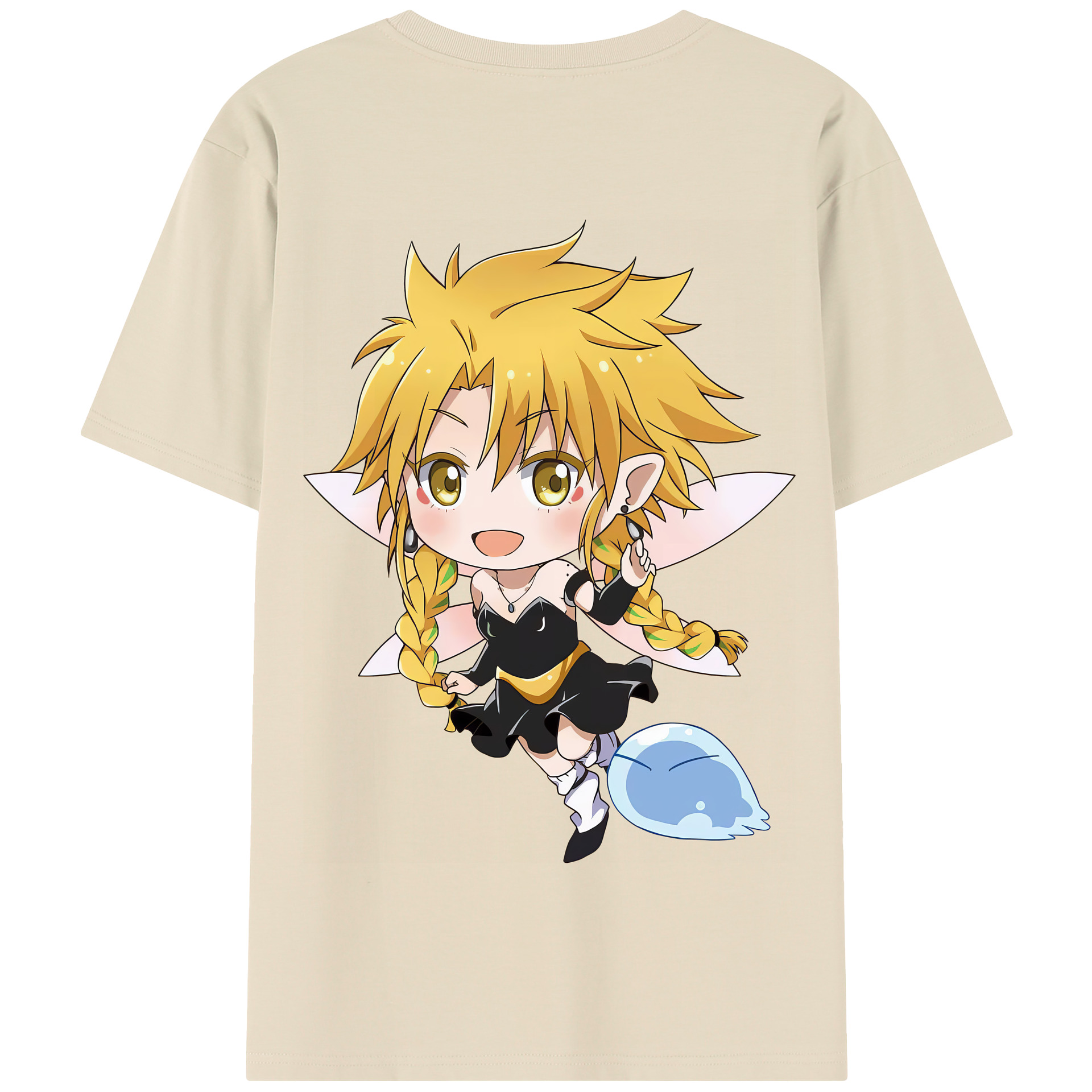 （画像用） 転スラ Regarding Reincarnated to Slime 綿100％半袖Tシャツ（背面プリント）