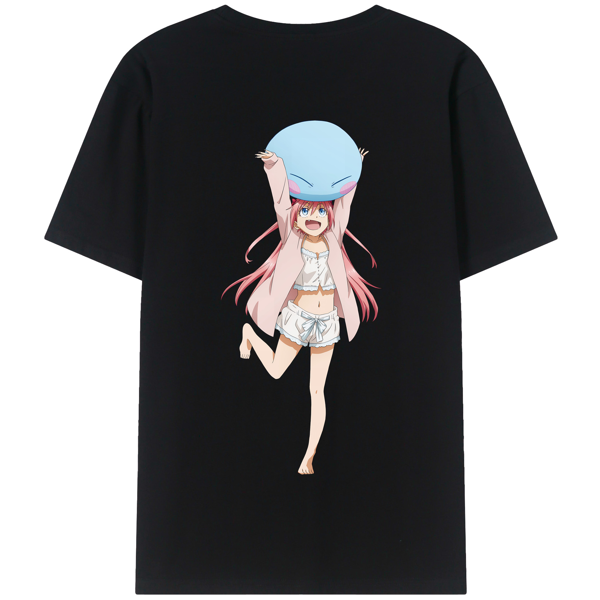 （画像用） 転スラ Regarding Reincarnated to Slime 綿100％半袖Tシャツ（背面プリント）