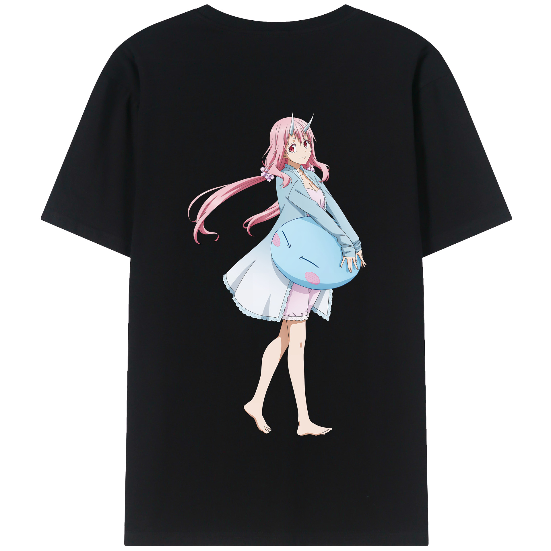 （画像用） 転スラ Regarding Reincarnated to Slime 綿100％半袖Tシャツ（背面プリント）