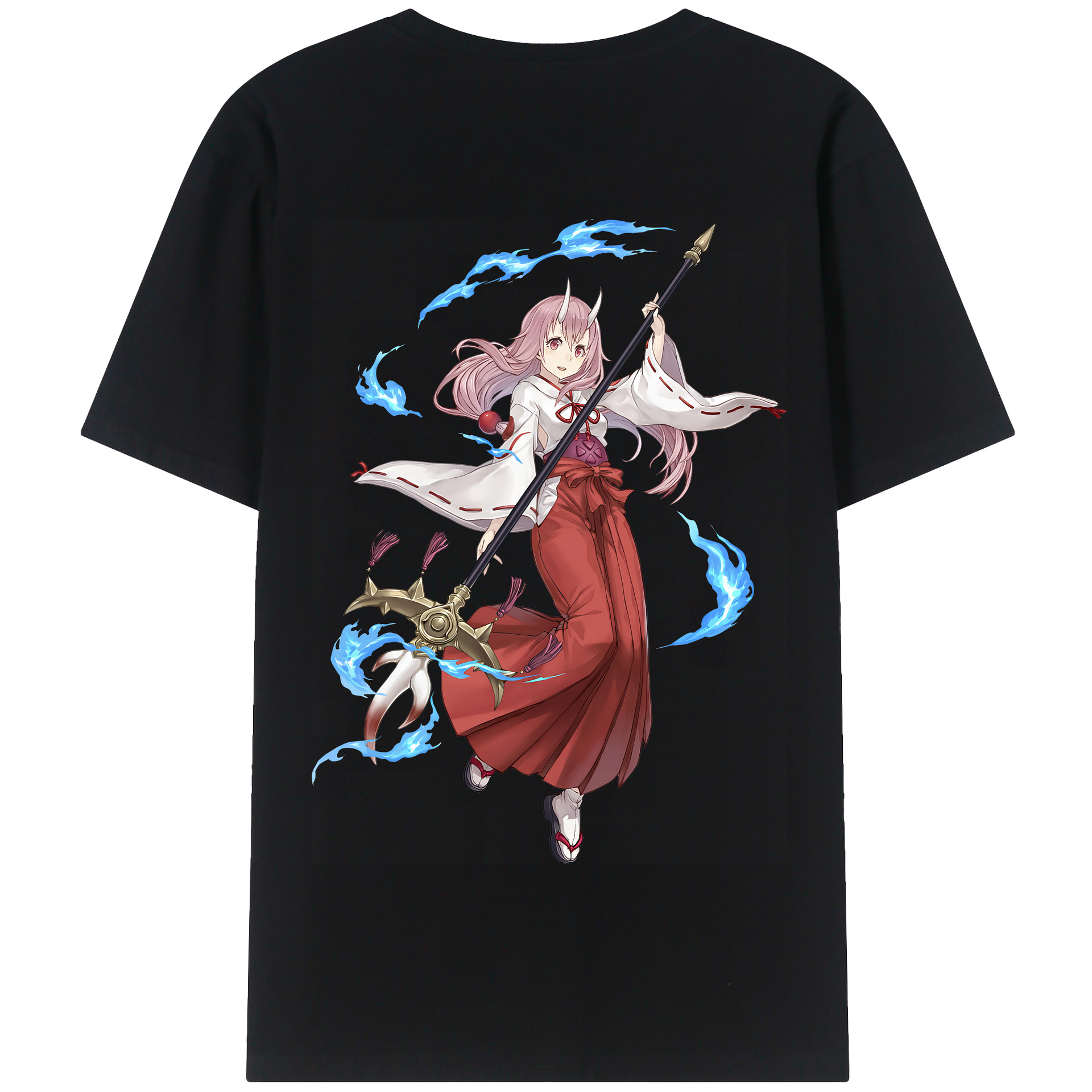 （画像用） 転スラ Regarding Reincarnated to Slime 綿100％半袖Tシャツ（背面プリント）