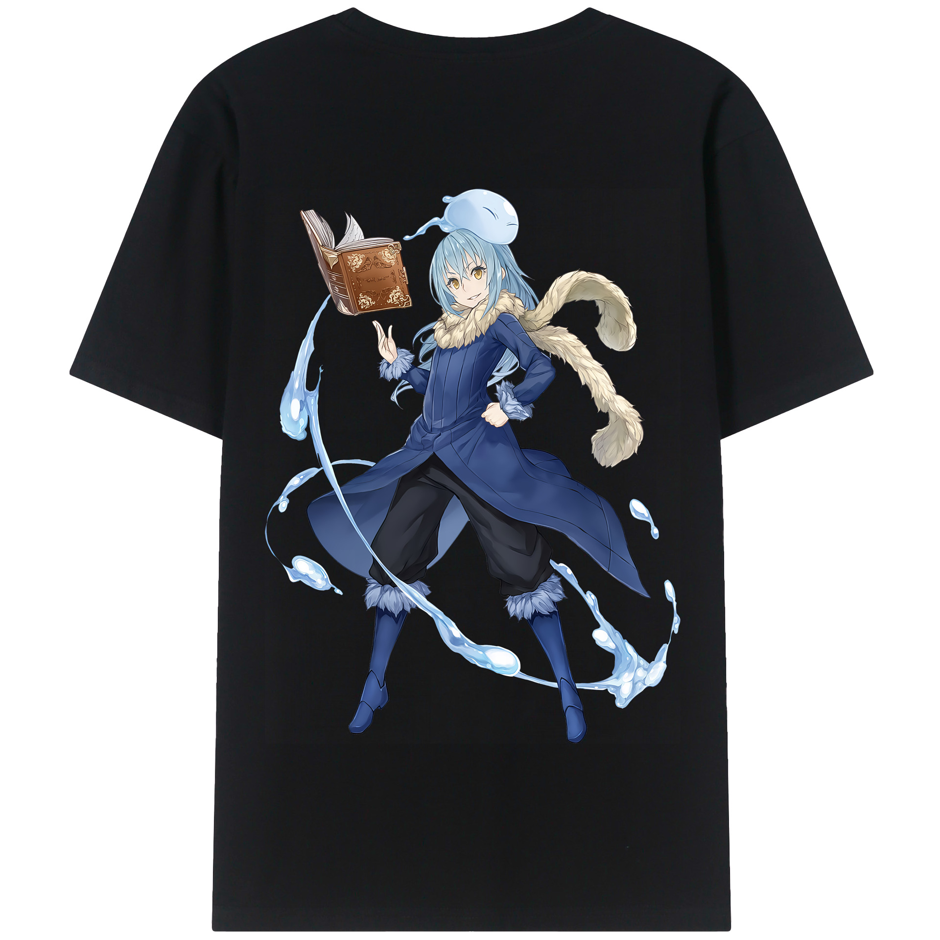 （画像用） 転スラ Regarding Reincarnated to Slime 綿100％半袖Tシャツ（背面プリント）